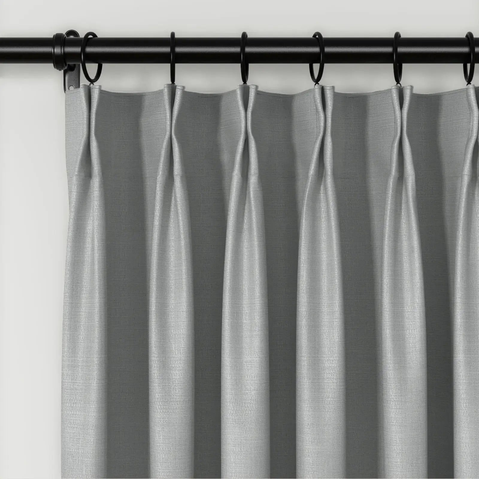 Lydia Plants Jacquard Curtain Pleated - Elegant Floral Print Blackout Drapes for Living Room, Bedroom & Nursery - Home Decor Window Treatments for Privacy & Light Control