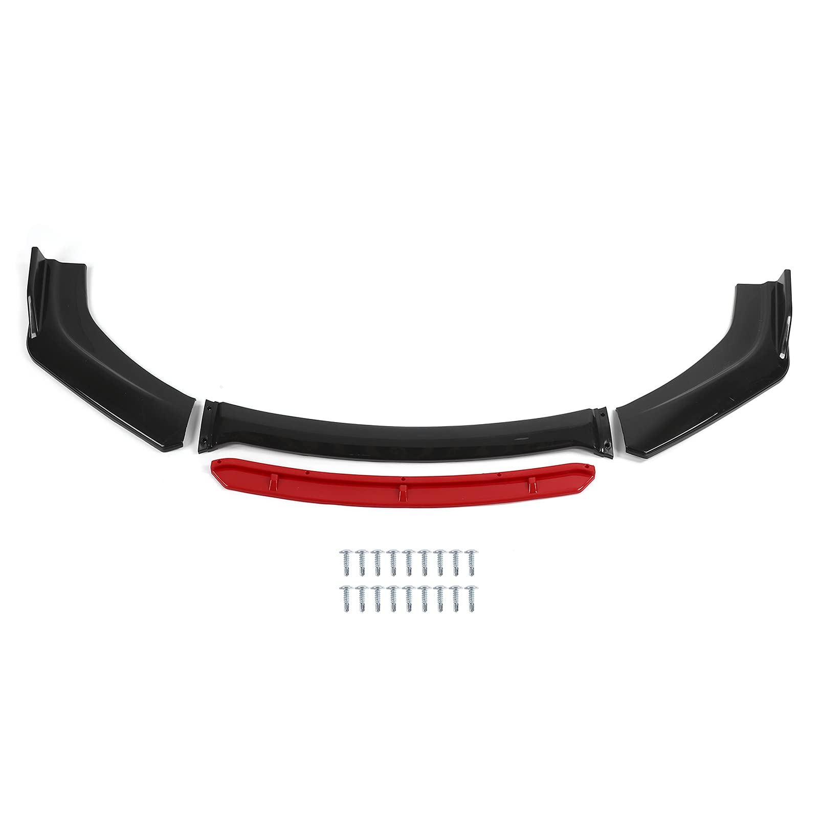 AQXreight Universal Front Bumper Lip Spoiler - PP Material Aerodynamic Car Body Kit Splitters for Enhanced Vehicle Styling & Performance (Fits Most Cars) - Perfect for Street Racing, Car Shows & Custom Builds
