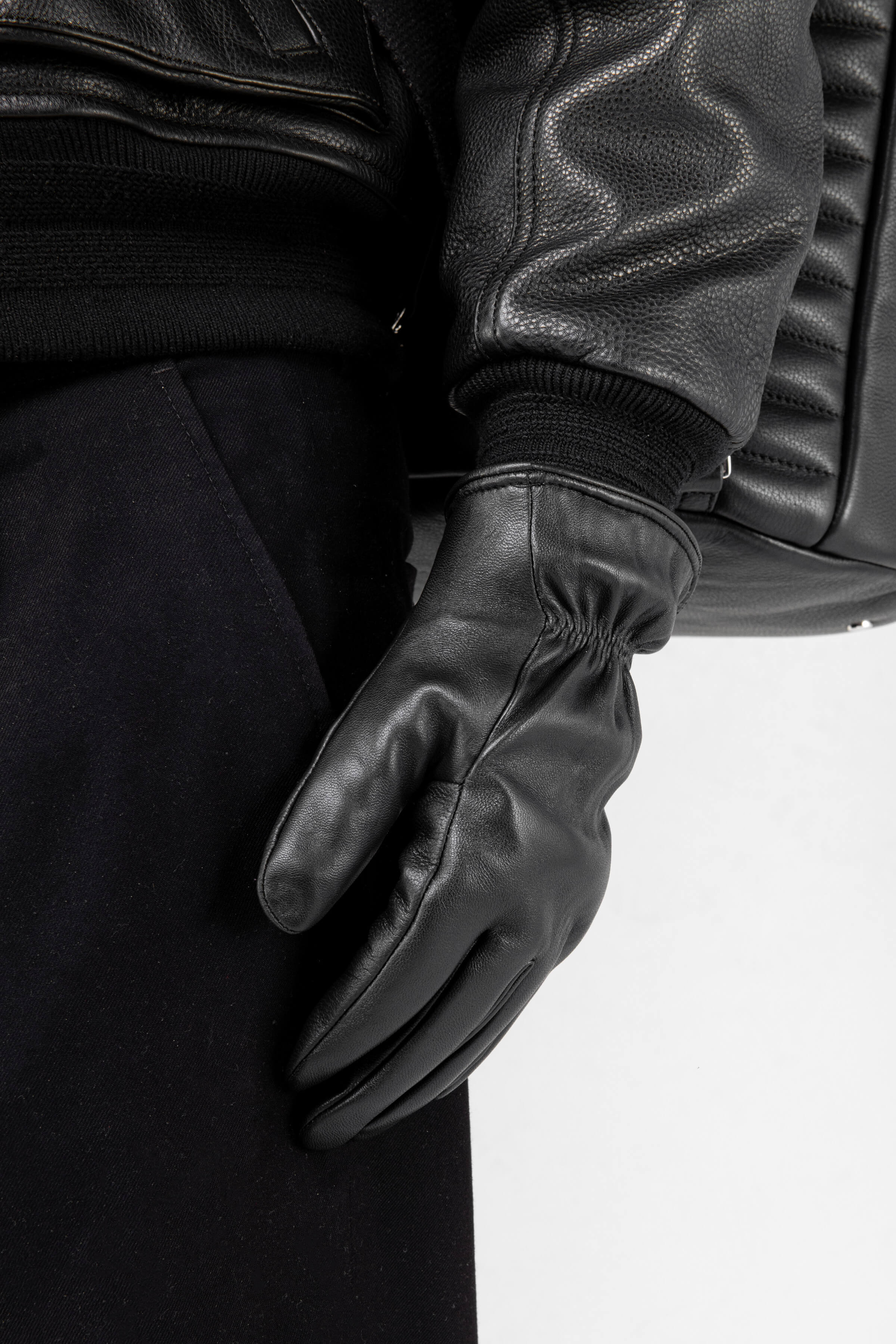 Premium Genuine Leather Gloves for Men - Durable & Stylish Winter Driving, Motorcycle & Outdoor Activities