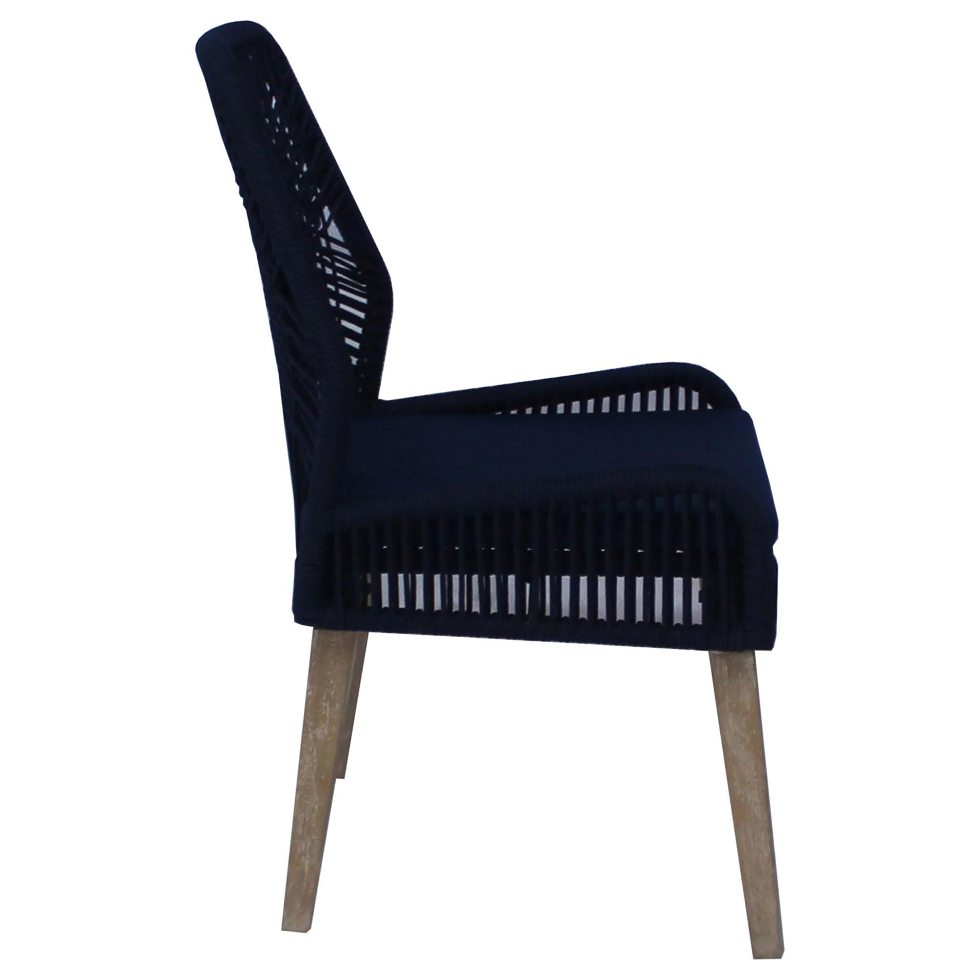 Dark Navy Upholstered Side Chairs (Set of 2) - Modern Dining Room Accent Chairs for Kitchen, Breakfast Nook or Office