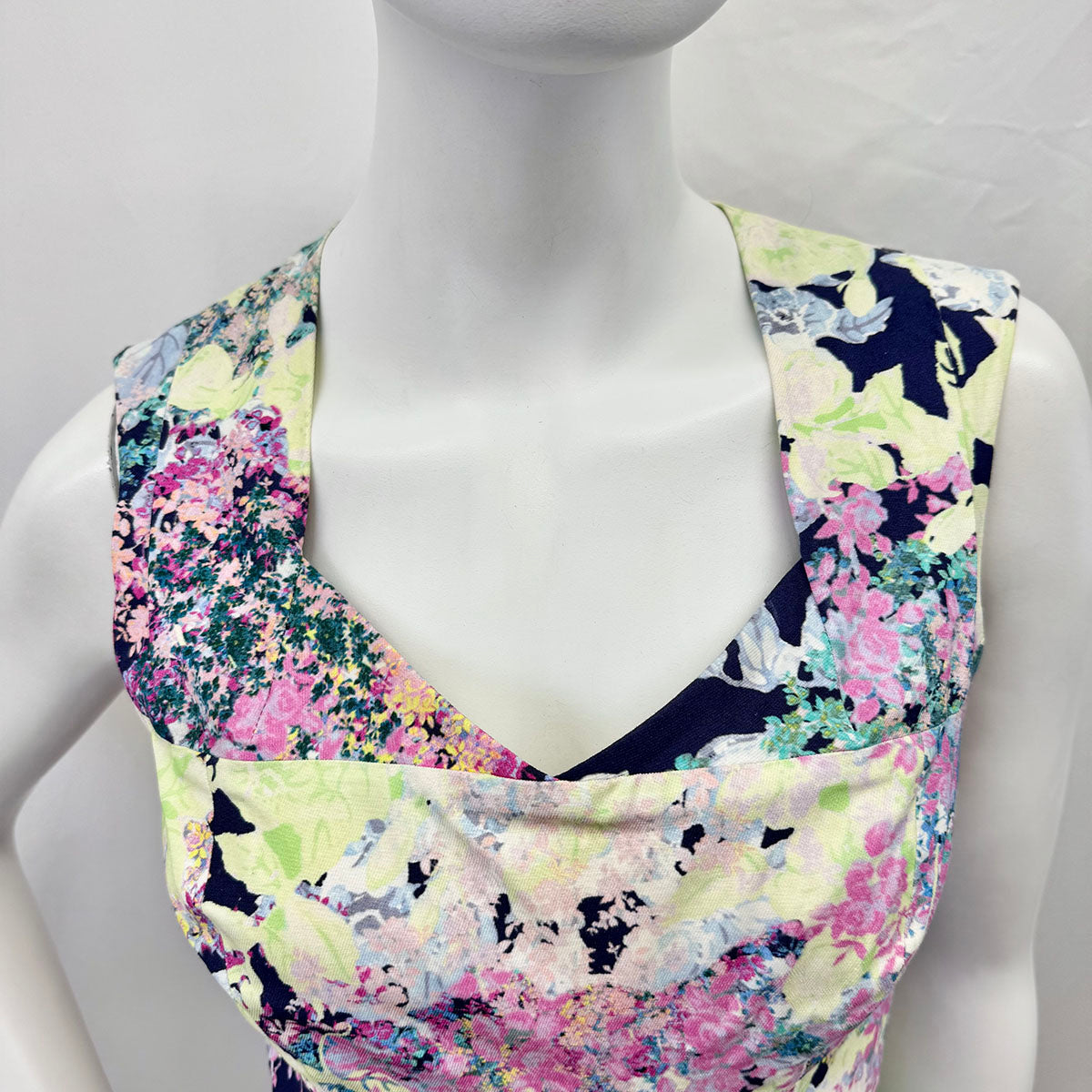 Erdem Women's Floral Print Dress - Elegant A-Line Midi Dress for Parties, Weddings & Special Occasions
