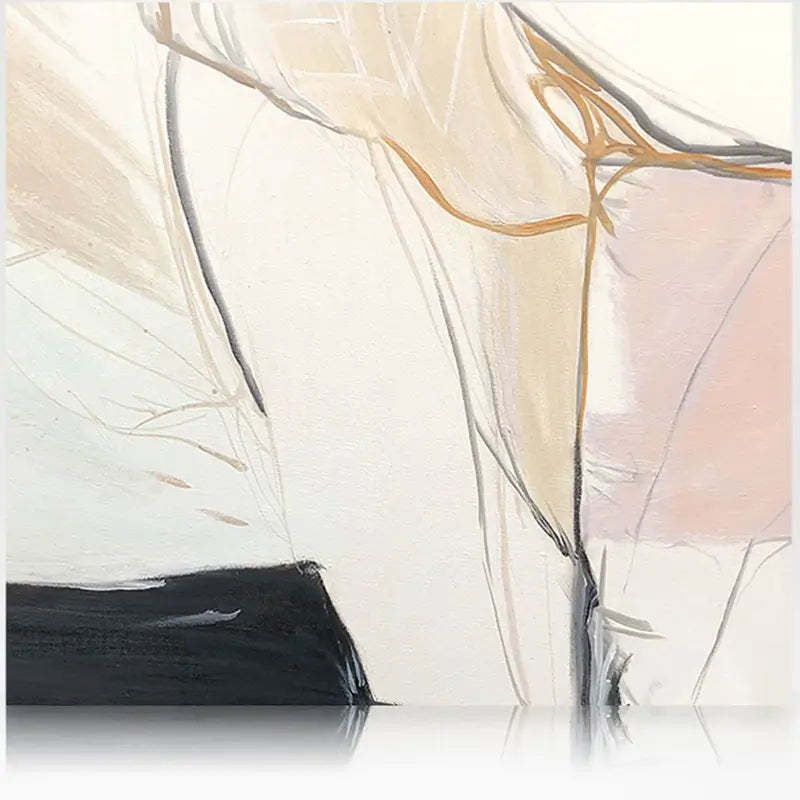 Abstract Painting #AB 005 - Modern Wall Art for Living Room, Bedroom & Office Decor | Handmade Canvas Artwork