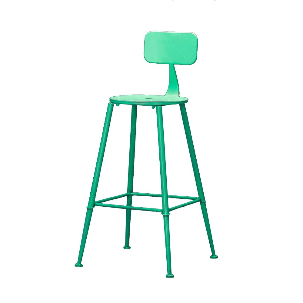 Vintage Industrial Bar Stools with Backrest - Lightweight Counter Height Stools for Kitchen, Pub, Cafe - 330 Lbs Weight Capacity (42x42x102cm) - Perfect for Home Bars, Restaurants & Coffee Shops