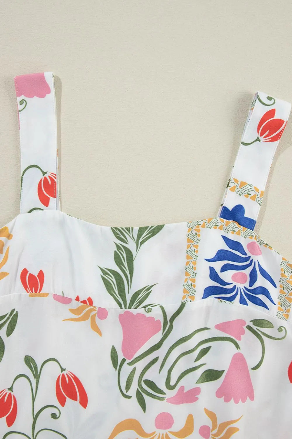 Stylish Floral Print Square Neck Resort Top & Pants Set - Perfect for Beach Vacations, Summer Getaways and Tropical Holidays