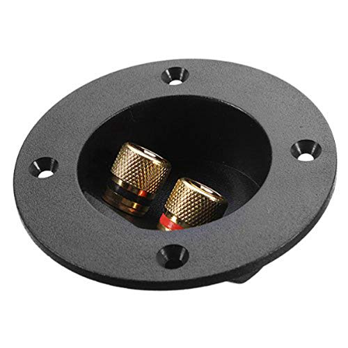 NUOBESTY 2-Way Speaker Terminal Cup with Banana Plug - High Quality Binding Post Connector for Subwoofer & Speaker Box - Perfect for Home Theater, Car Audio & DIY Speaker Projects