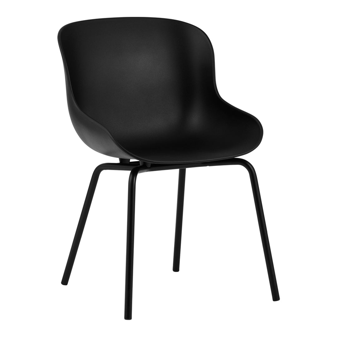 Modern Hyg Side Chair with Sturdy Steel 4-Leg Base - Perfect for Dining Room, Kitchen, Office & Small Space Decor