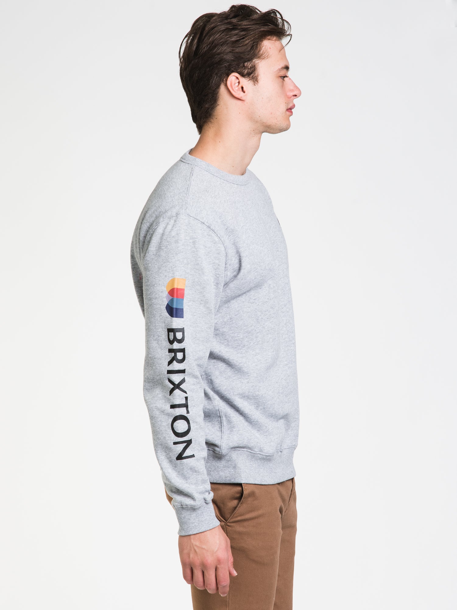 Brixton Alton Crewneck Sweatshirt - Men's Casual Pullover for Everyday Wear | Perfect for Streetwear, Lounge & Outdoor Activities