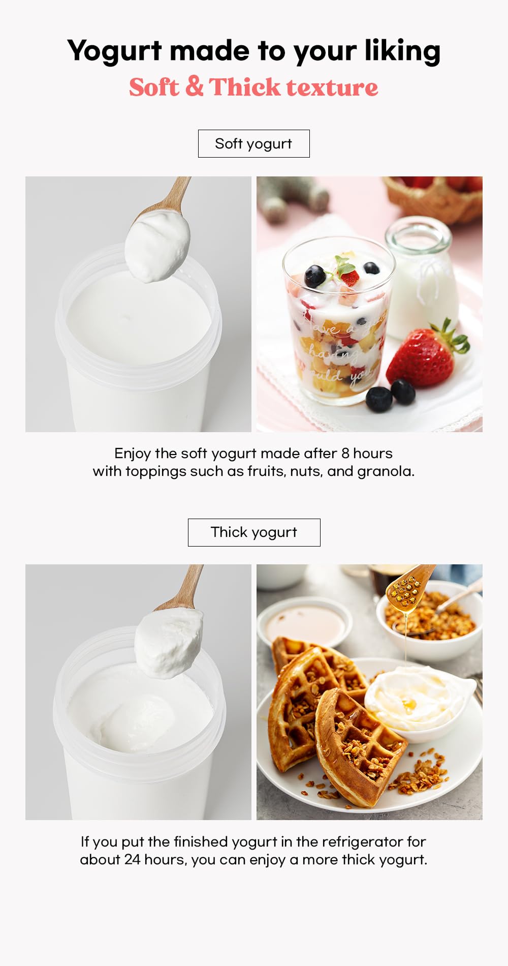 MINEW Non-Electric Yogurt Maker - Korean Made Homemade Yogurt Kit for Easy DIY Probiotic Yogurt at Home | Perfect for Healthy Breakfast, Snacks & Gut Health