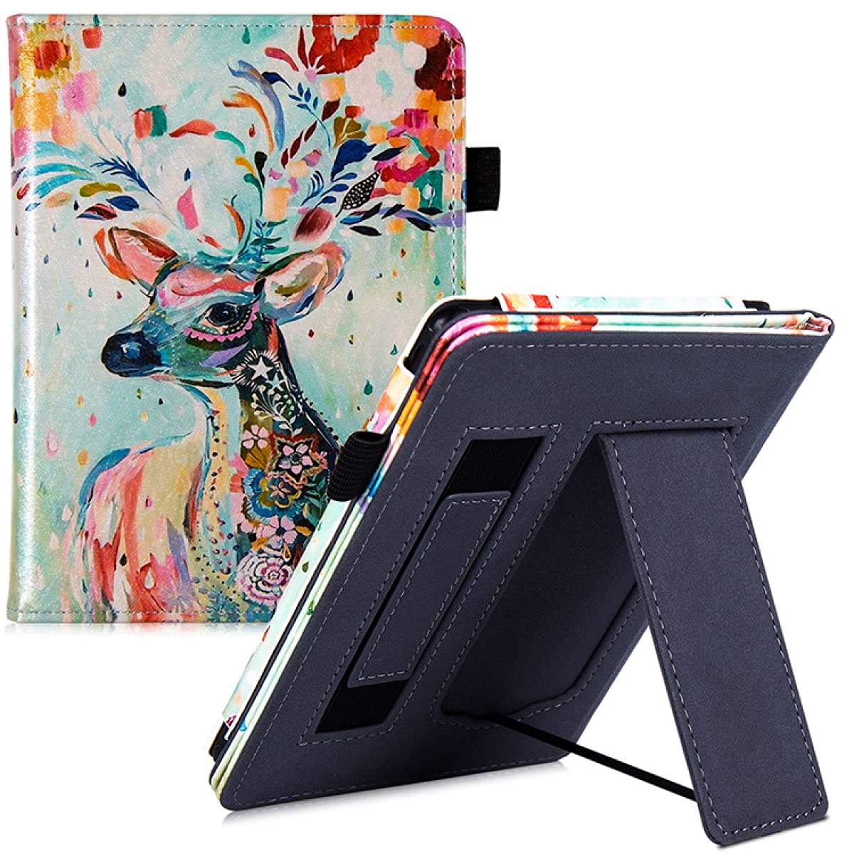 Premium Kindle Paperwhite Case (10th Gen/2018 & All Versions) - Smart Protective Cover with Hand Strap, Foldable Stand, Auto Wake/Sleep - Perfect for Reading, Travel & Daily Use