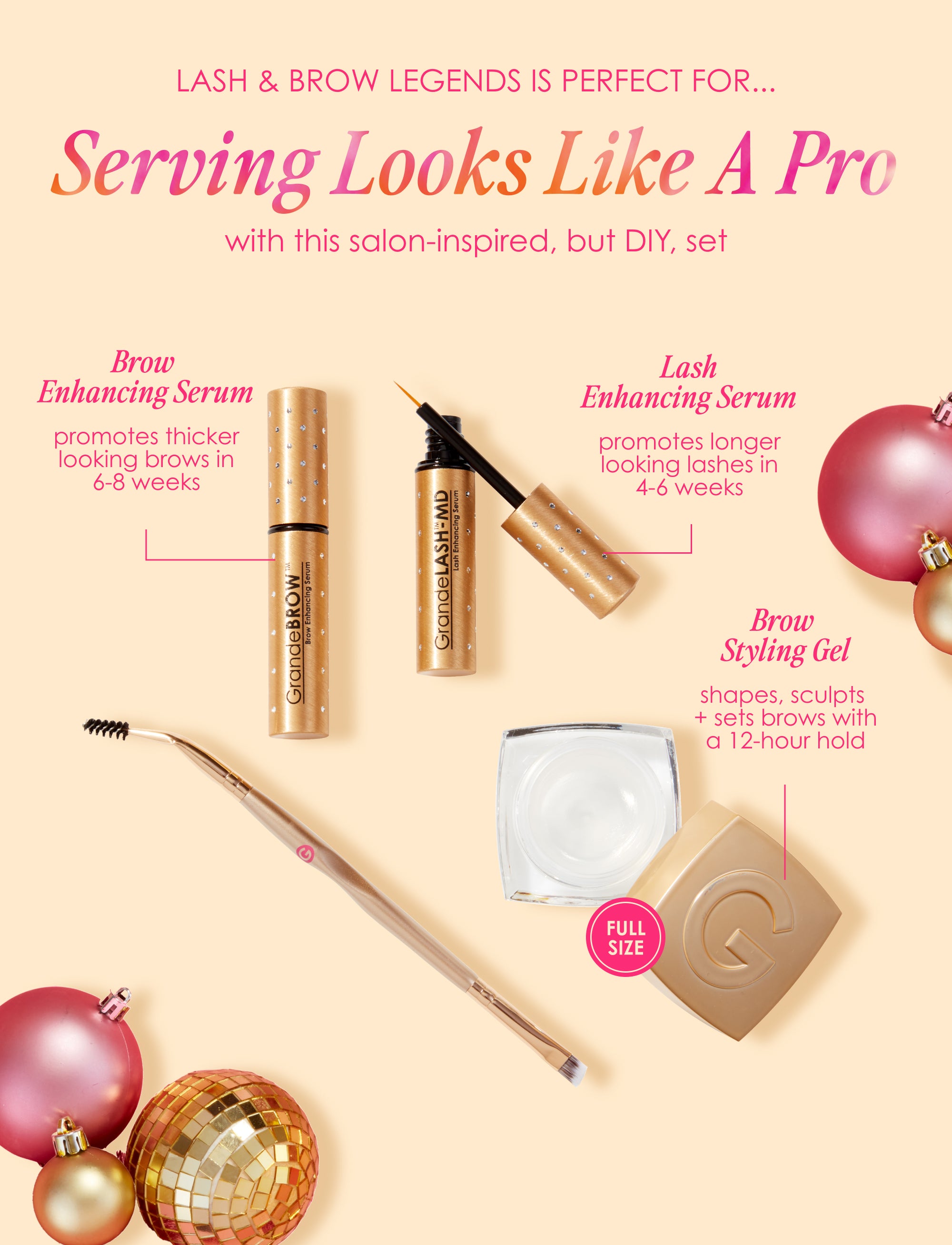 Lash & Brow Legends - Professional Eyelash & Eyebrow Growth Serum for Longer, Thicker Lashes & Brows | Perfect for Daily Use & Special Occasions