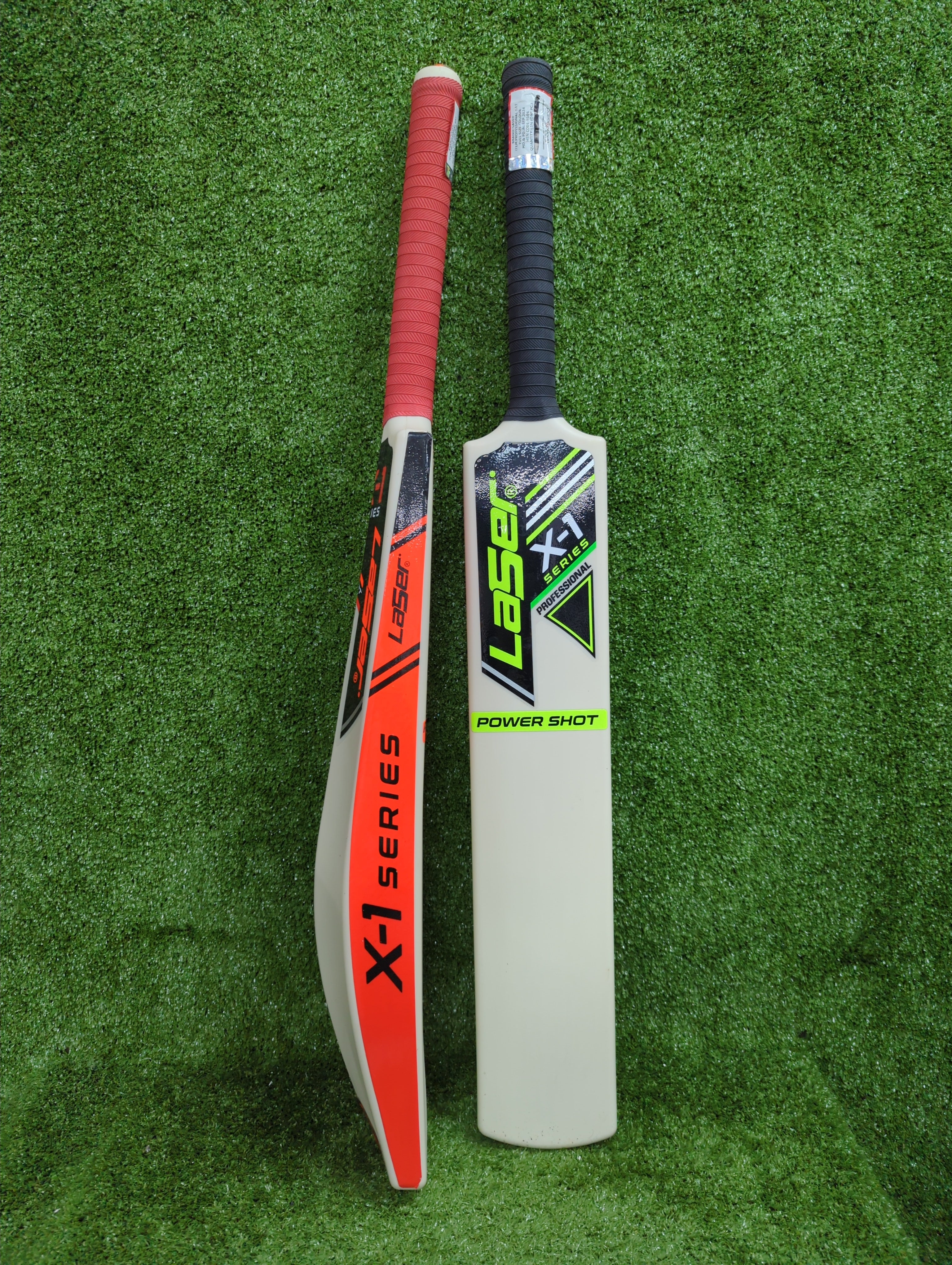 Laser Power Shot X1 Series Fiber Cricket Bat - Professional Grade for Cricket Matches & Training - Perfect for Outdoor & Indoor Games