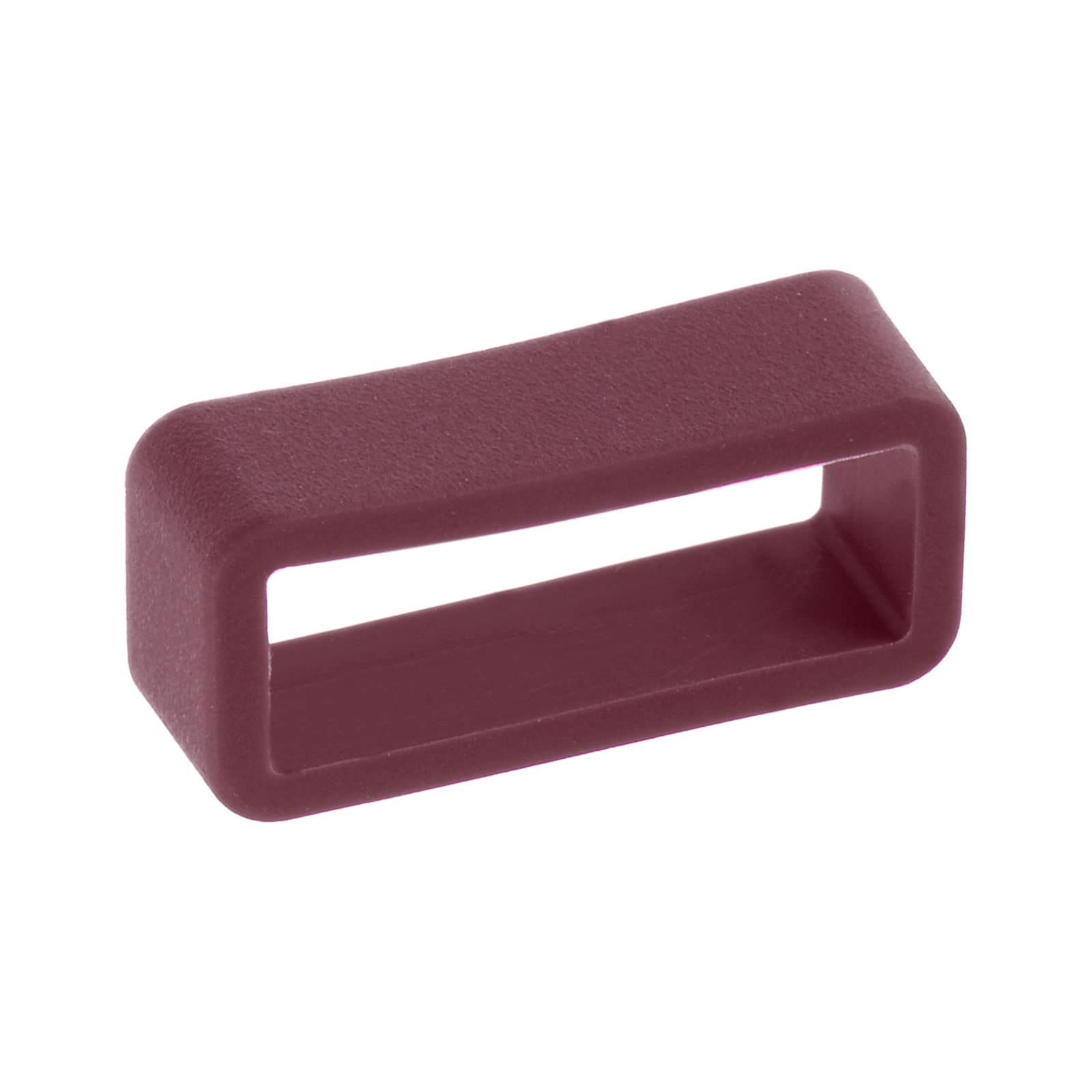 uxcell 18mm Wine Red Silicone Watch Band Strap Loops - 4 Pcs Rubber Replacement Fastener Rings Holder Keeper for Men Women, Sport Casual Dress Watches
