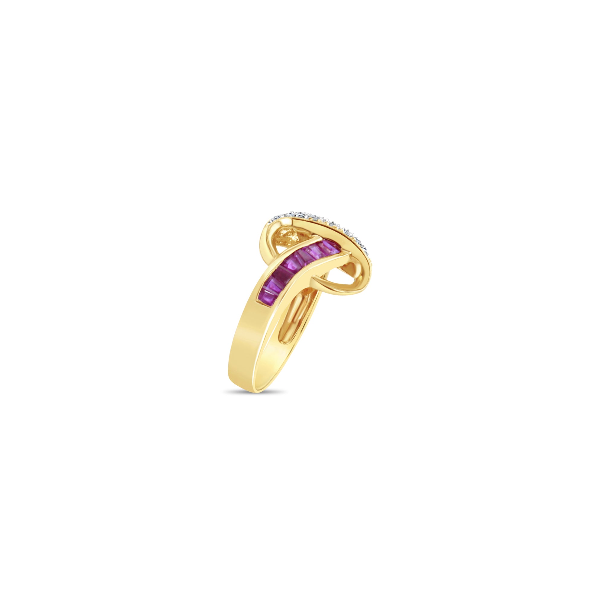 Exquisite Ruby & Diamond Pave Ring or Sapphire & Diamond Ring - Elegant Jewelry for Weddings, Anniversaries & Special Occasions