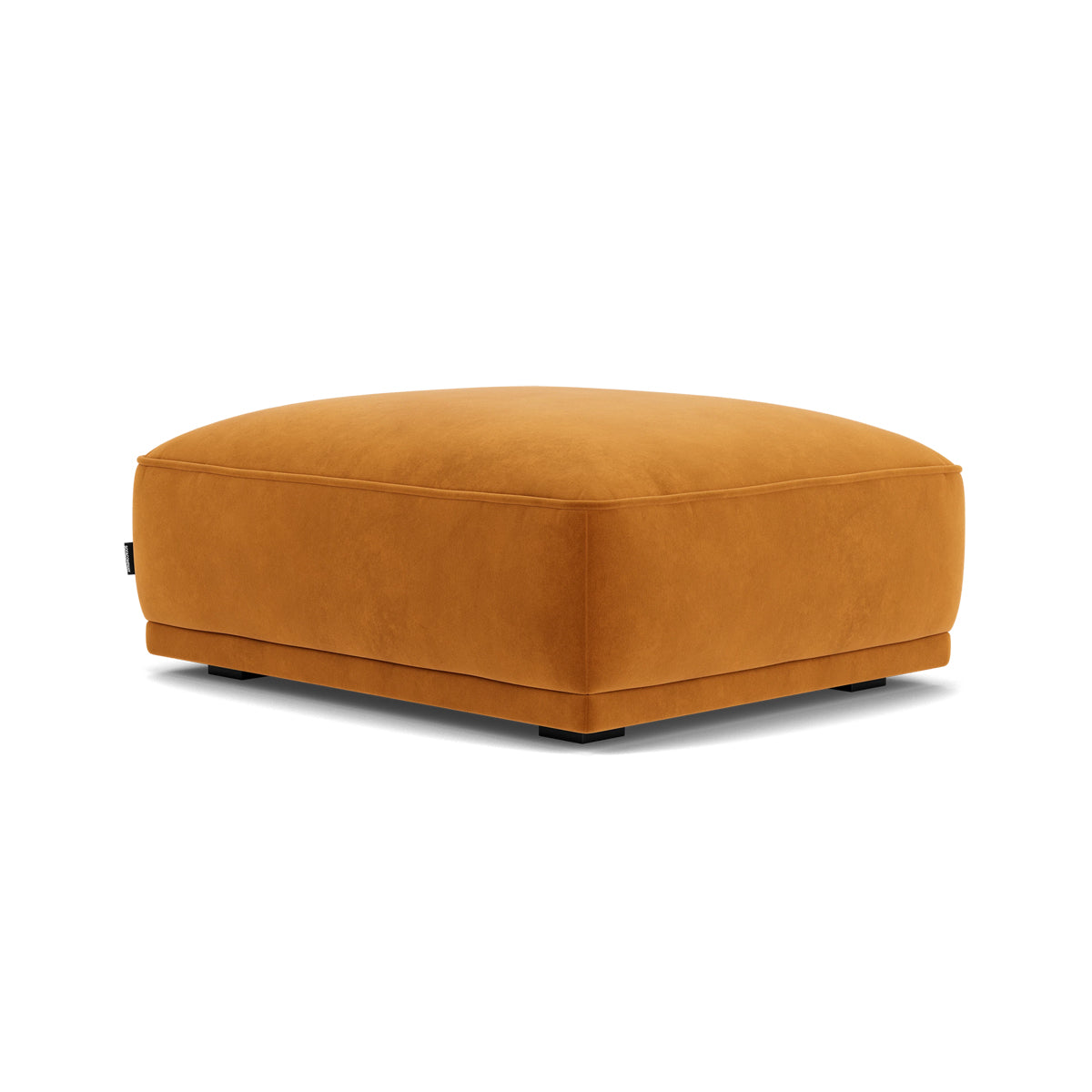 Leonora Velvet Ottoman Stool - Plush Velvet Upholstered Footrest, Storage Bench & Accent Seat for Living Room, Bedroom or Nursery