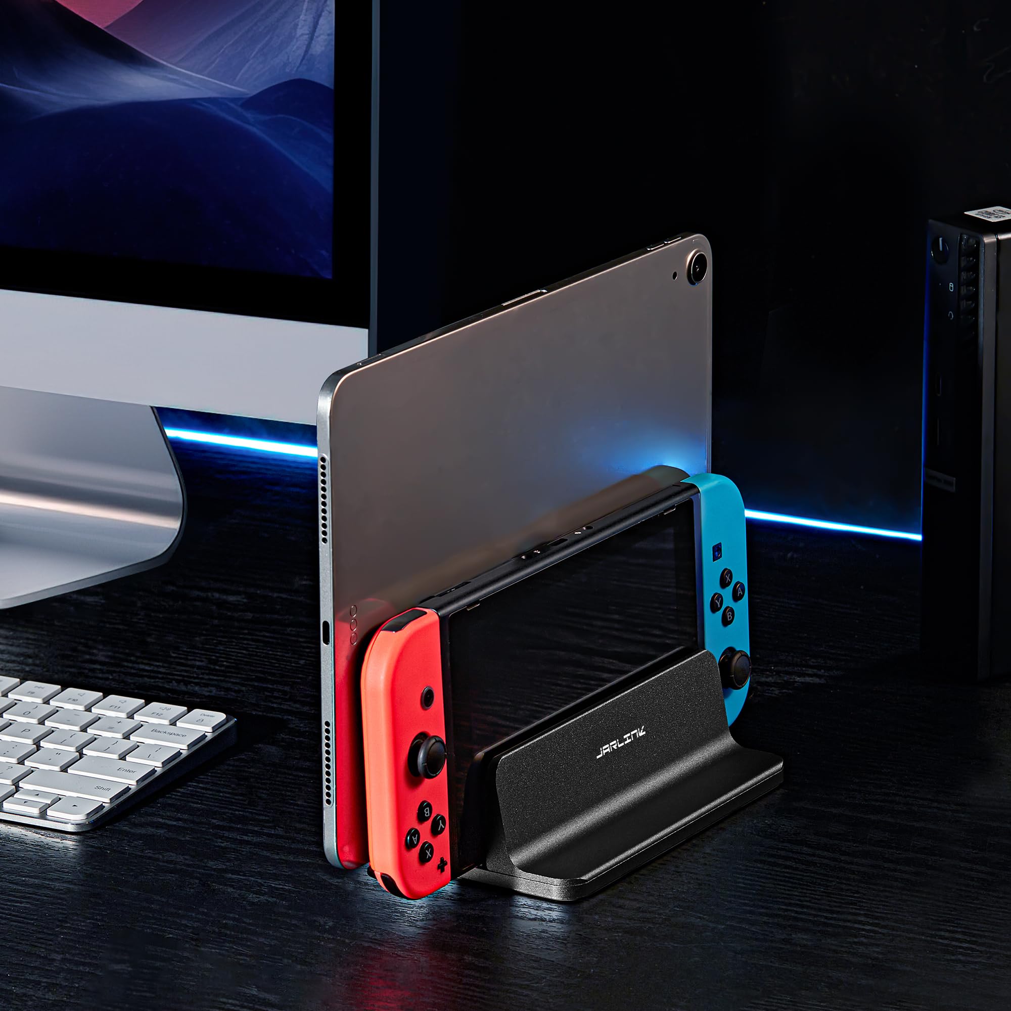 JARLINK Adjustable Aluminum Laptop Stand Holder for MacBook Pro/Air, Surface, Dell & Gaming Laptops up to 17.3