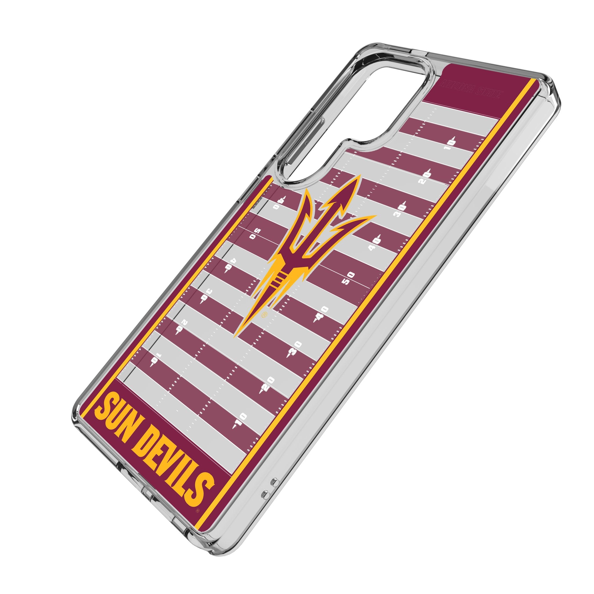Arizona State University Sun Devils Field Clear Phone Case for Samsung Galaxy - Durable Protective Cover for iPhone & Android - Perfect for School, Games & Everyday Use