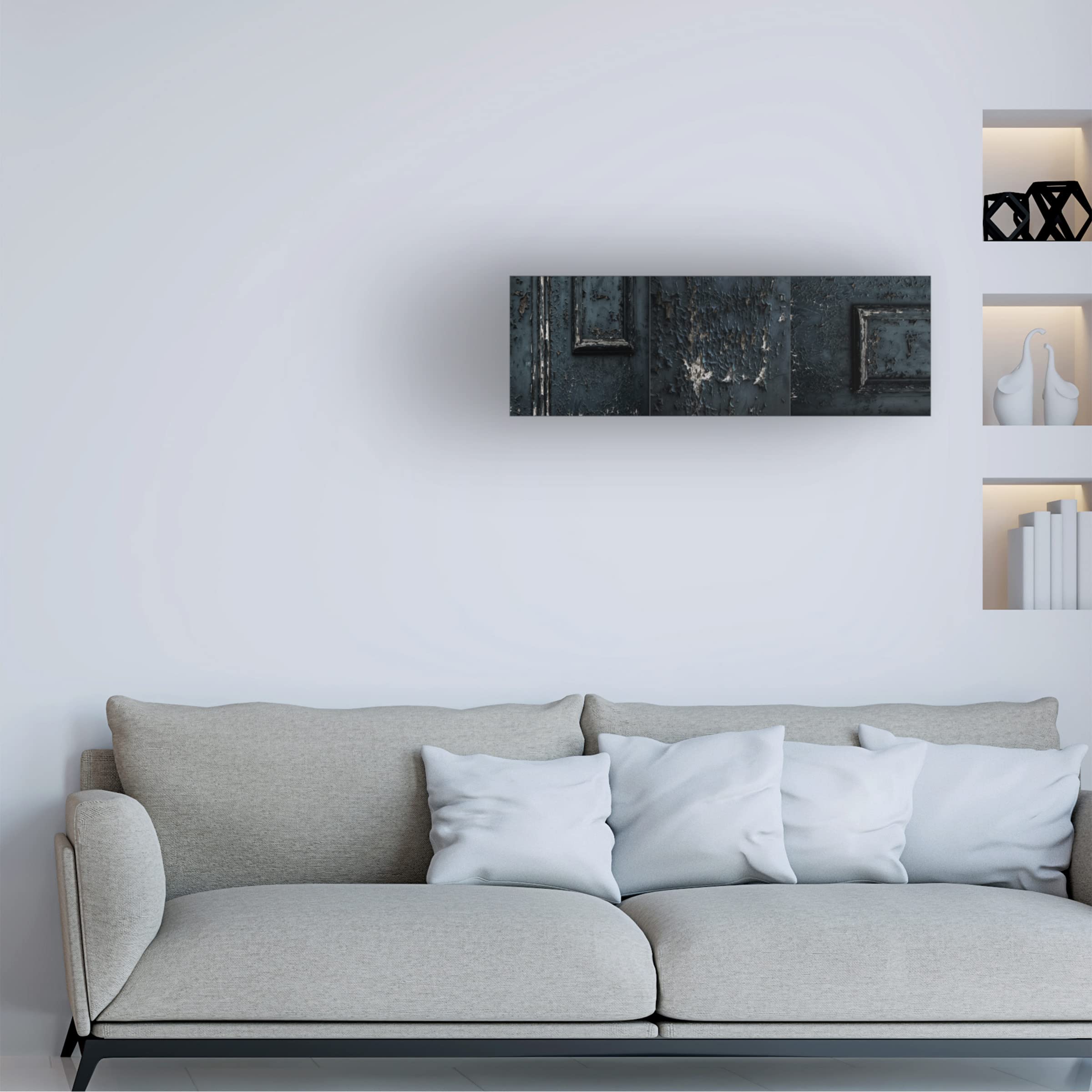 Trademark Fine Art 'Decrepit' Canvas Wall Art by Gilbert Claes - Modern Abstract Painting for Living Room, Bedroom & Office Decor