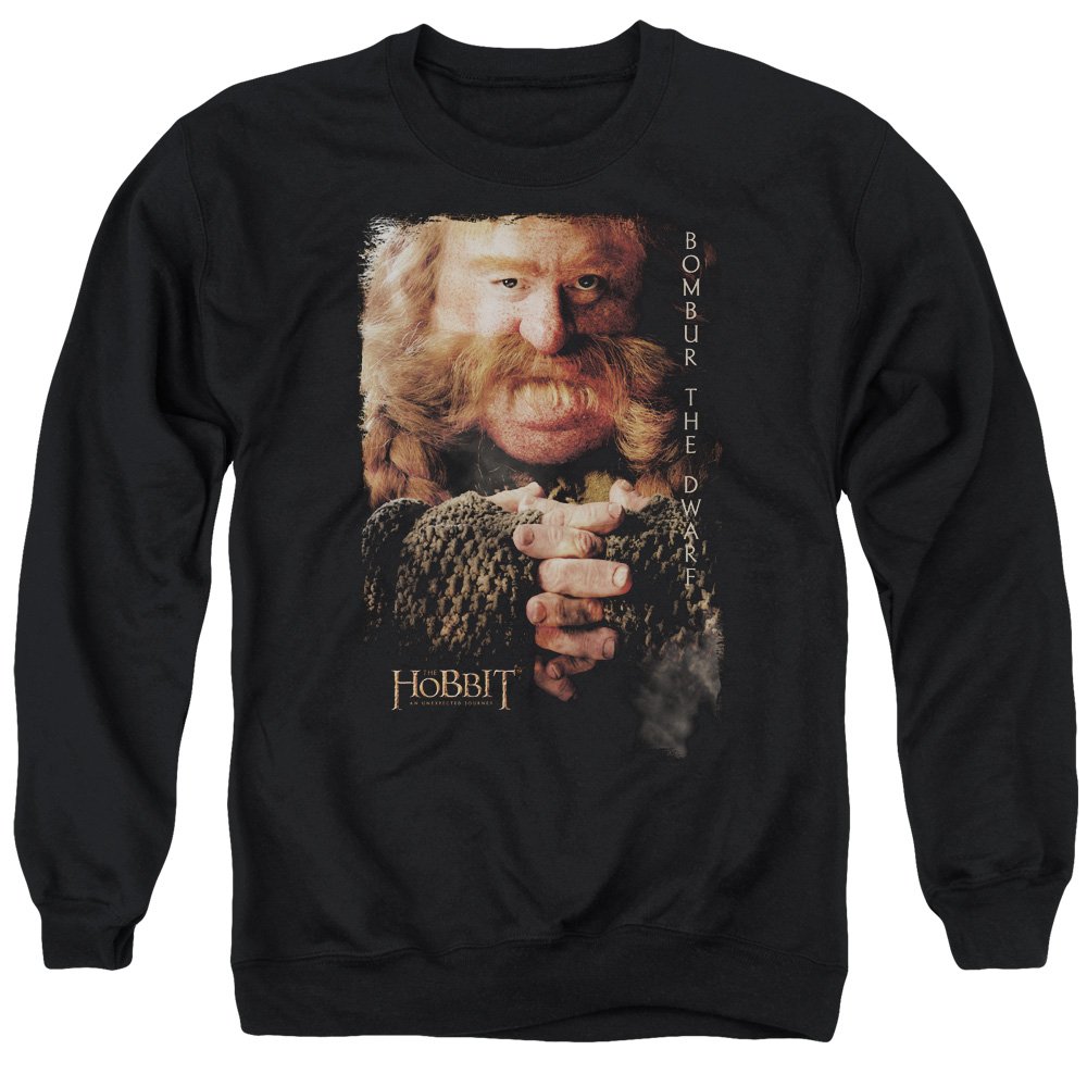 The Hobbit Bombur Unisex Adult Crewneck Sweatshirt | Lord of the Rings Merchandise | Comfortable Cotton Pullover for Men & Women | Perfect for Cosplay, Movie Nights & Fantasy Fans