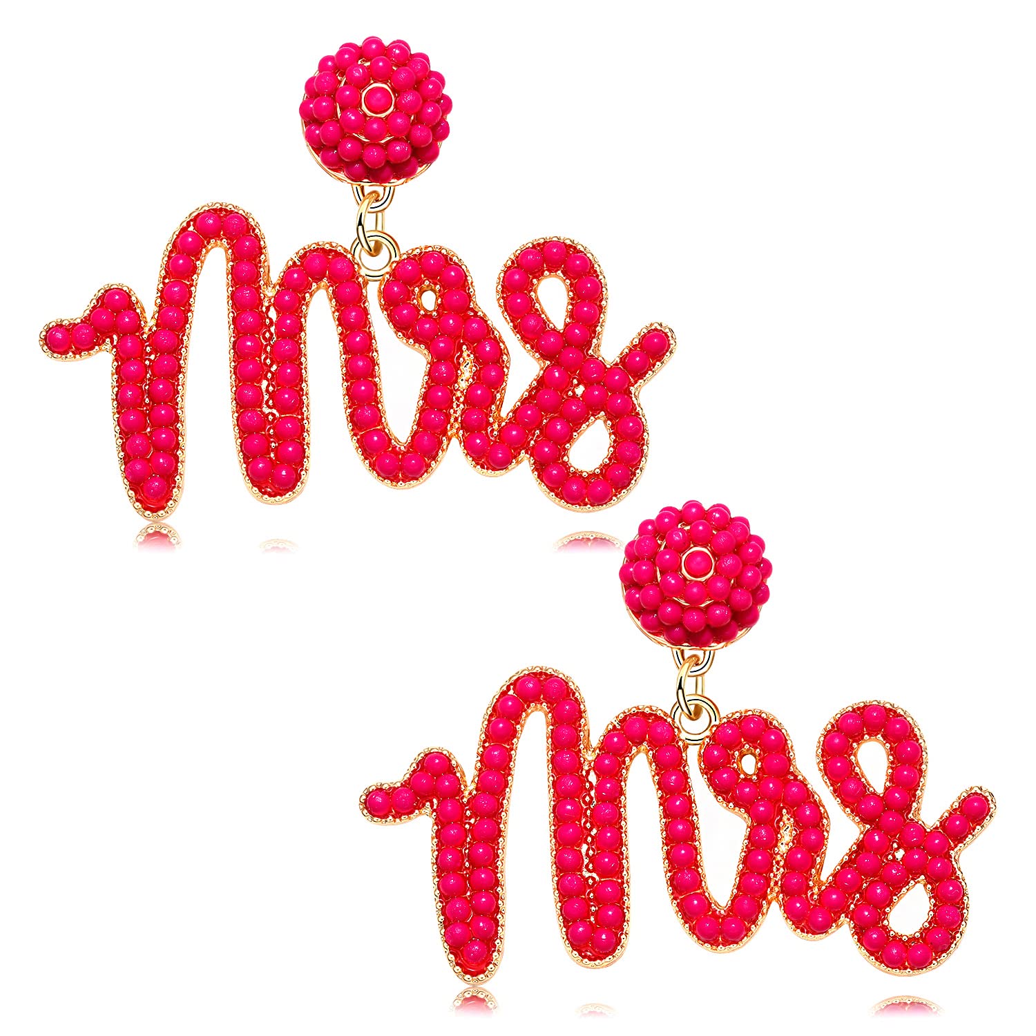 Elegant Beaded Wedding Earrings for Women – Dainty Drop Dangle Bridal Jewelry for Bride, Engagement & Bachelorette Party Gifts | Perfect for Weddings, Anniversaries, and Special Occasions
