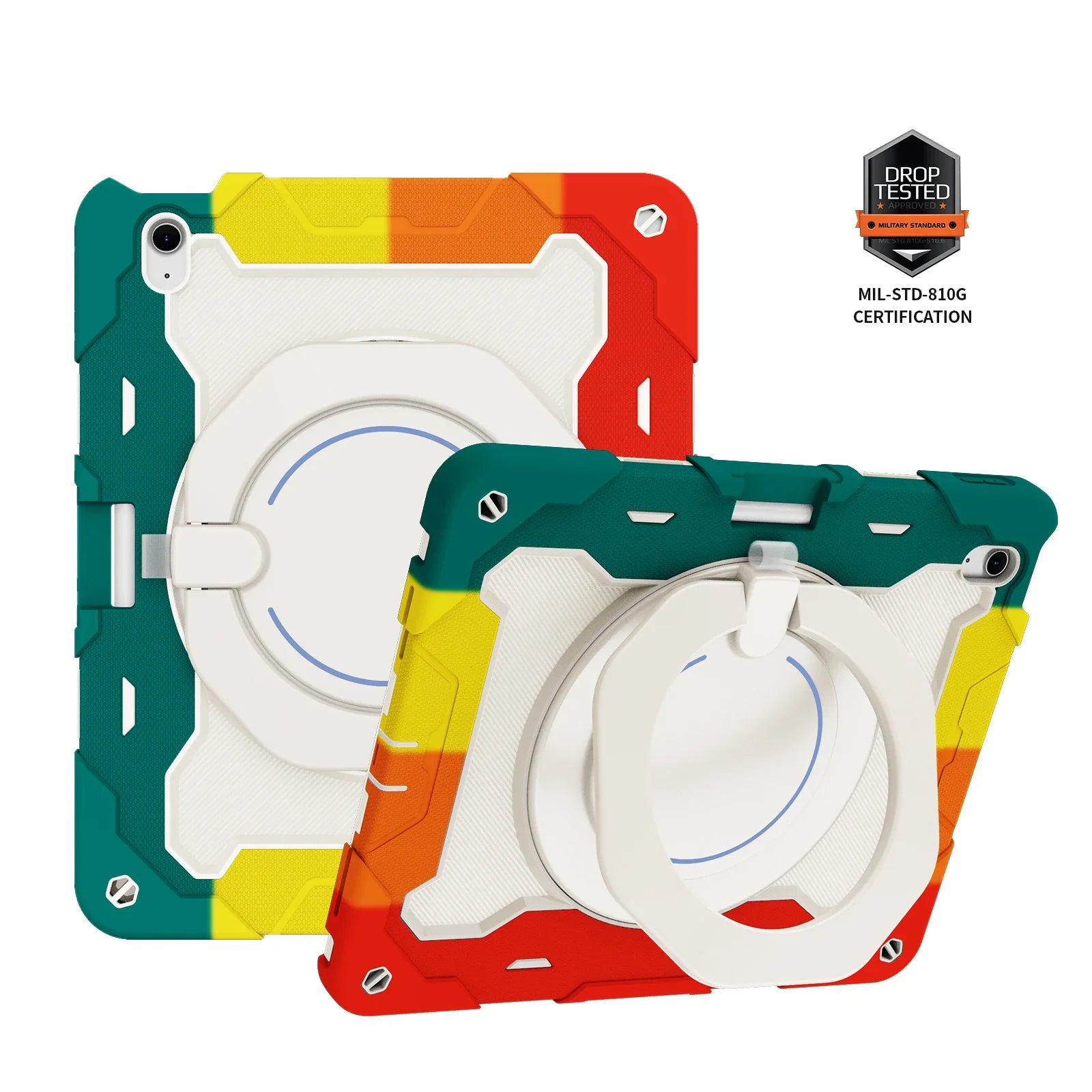 Kids iPad Air 6 13-inch 2024 Heavy Duty Rugged Shockproof Stand Case - Protective Cover for School, Travel & Outdoor Play