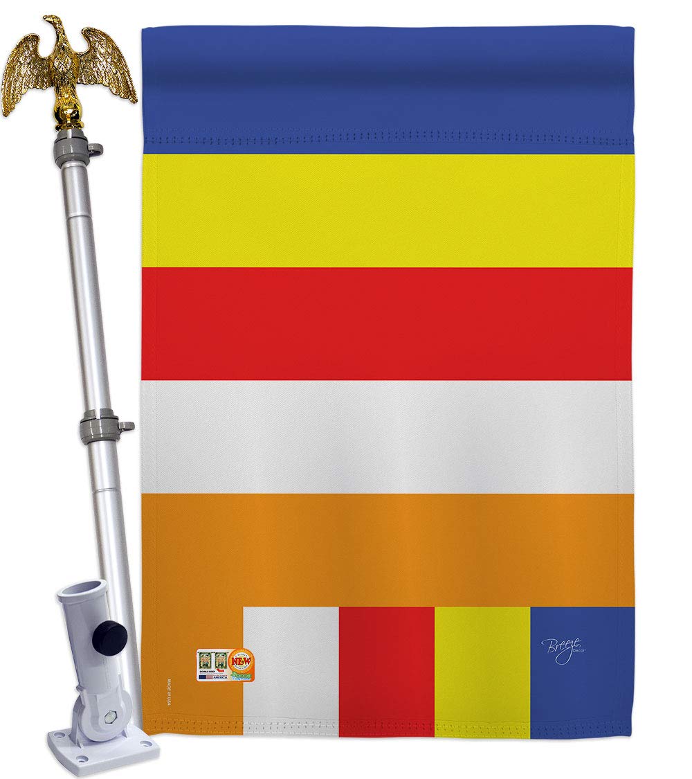 Buddhist House Flag Set 28x40