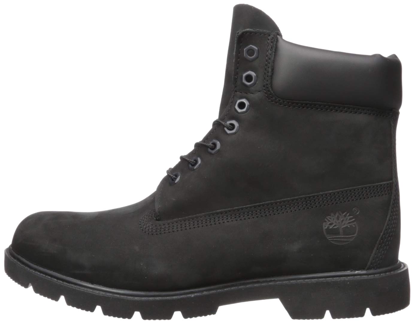 Timberland Men's 6-Inch Premium Waterproof Leather Boots with Padded Collar - Comfortable Hiking & Outdoor Work Boots for Men - Perfect for Camping, Construction & Winter Weather