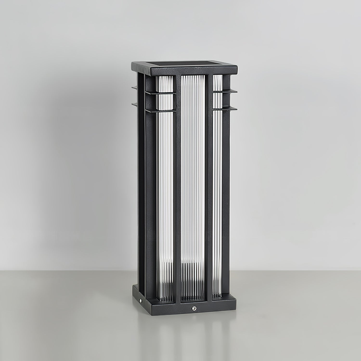 Dual Axis Outdoor Post Lamp - Adjustable Solar Powered Light for Garden, Patio, and Driveway - Perfect for Landscape Lighting and Security