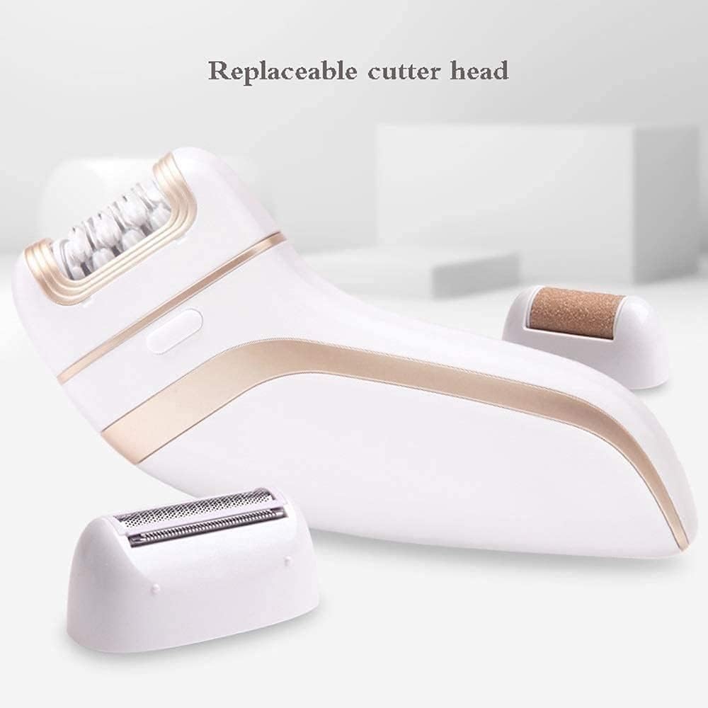 3-in-1 Electric Shaver for Women - Epilator, Electric Razor & Foot Callus Remover Kit | Cordless Rechargeable Hair Removal Device | Perfect for Travel, Gym & Home Use