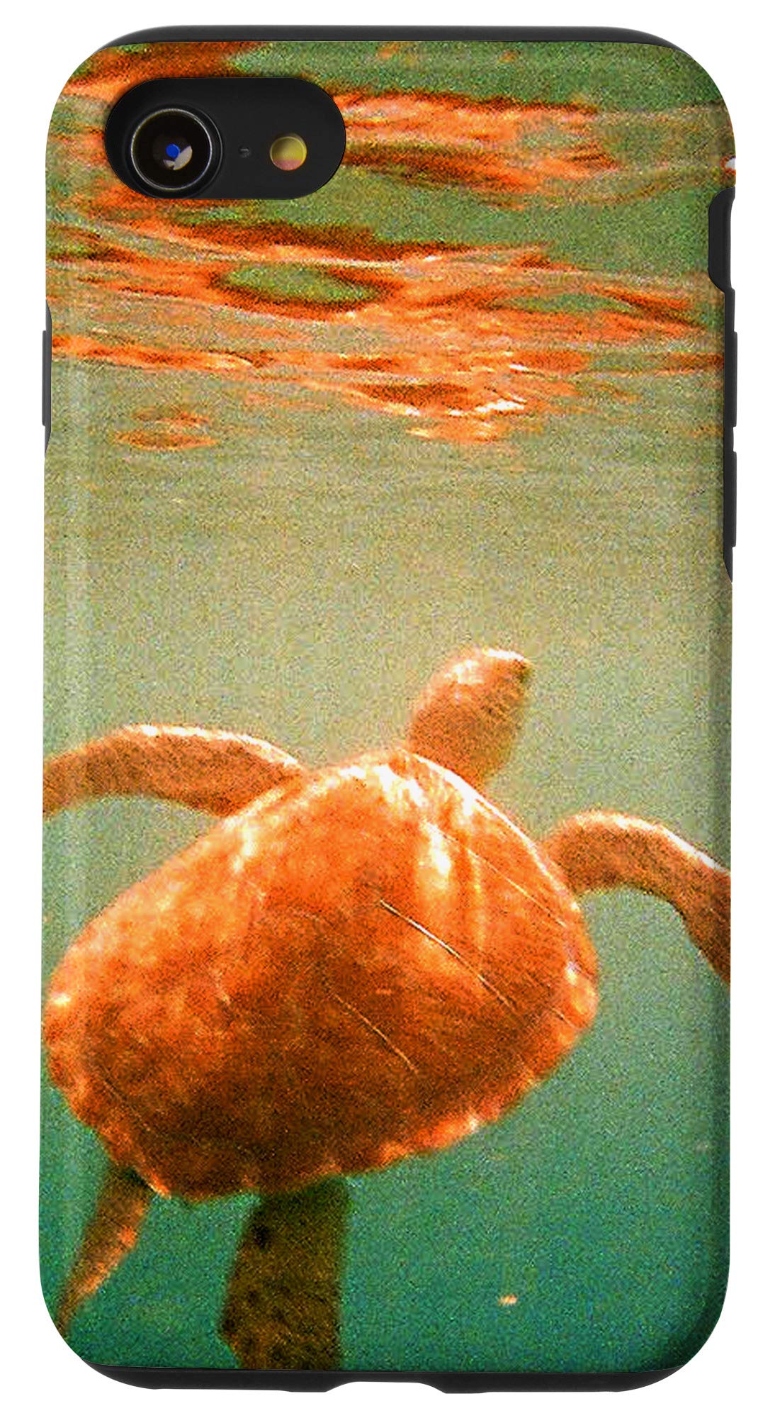 Premium Sea Turtle Design Shockproof Case for iPhone SE (2020)/7/8 - Slim Protective Cover with Raised Edges | Perfect for Outdoor Adventures, Beach Trips & Marine Conservation Enthusiasts