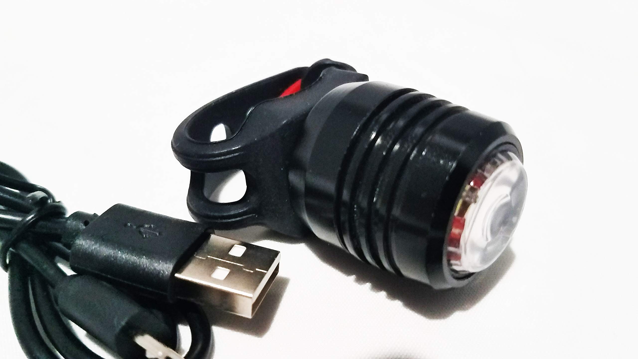 Rechargeable USB Bike Lights Set - Super Bright LED Front Headlight & Rear Tail Light for Mountain, Road Bikes | Waterproof & Long-Lasting | Perfect for Night Cycling, Commuting, Helmet, Stroller & Backpack Safety