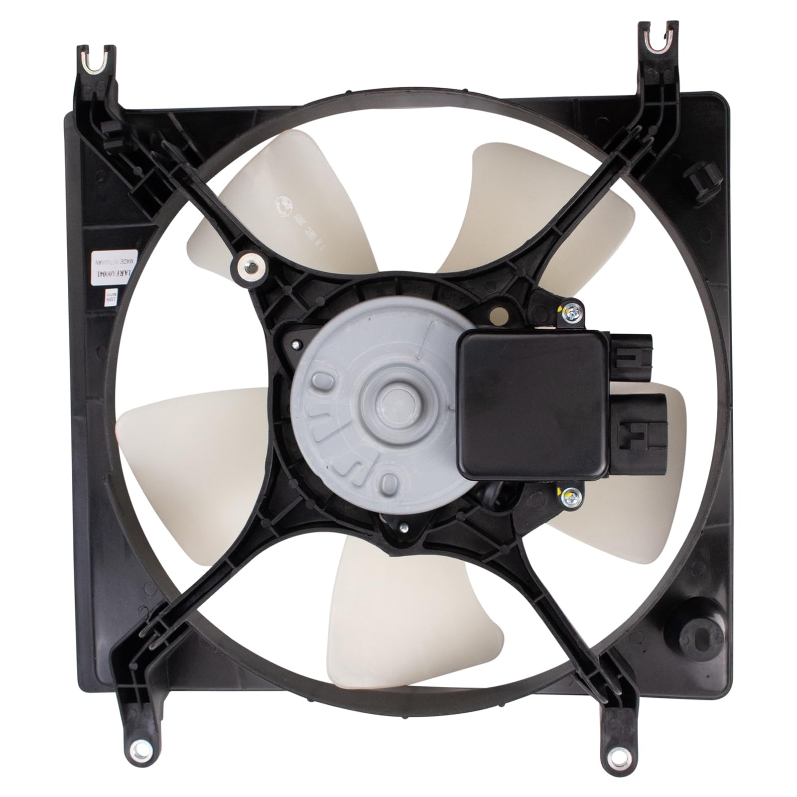 TRQ Radiator Cooling Fan Assembly for 2001-2005 Chrysler Sebring, Dodge Stratus, 2000-2005 Mitsubishi Eclipse - CH3115161 MI3115107 Replacement Part - Perfect for Engine Cooling & Overheating Prevention