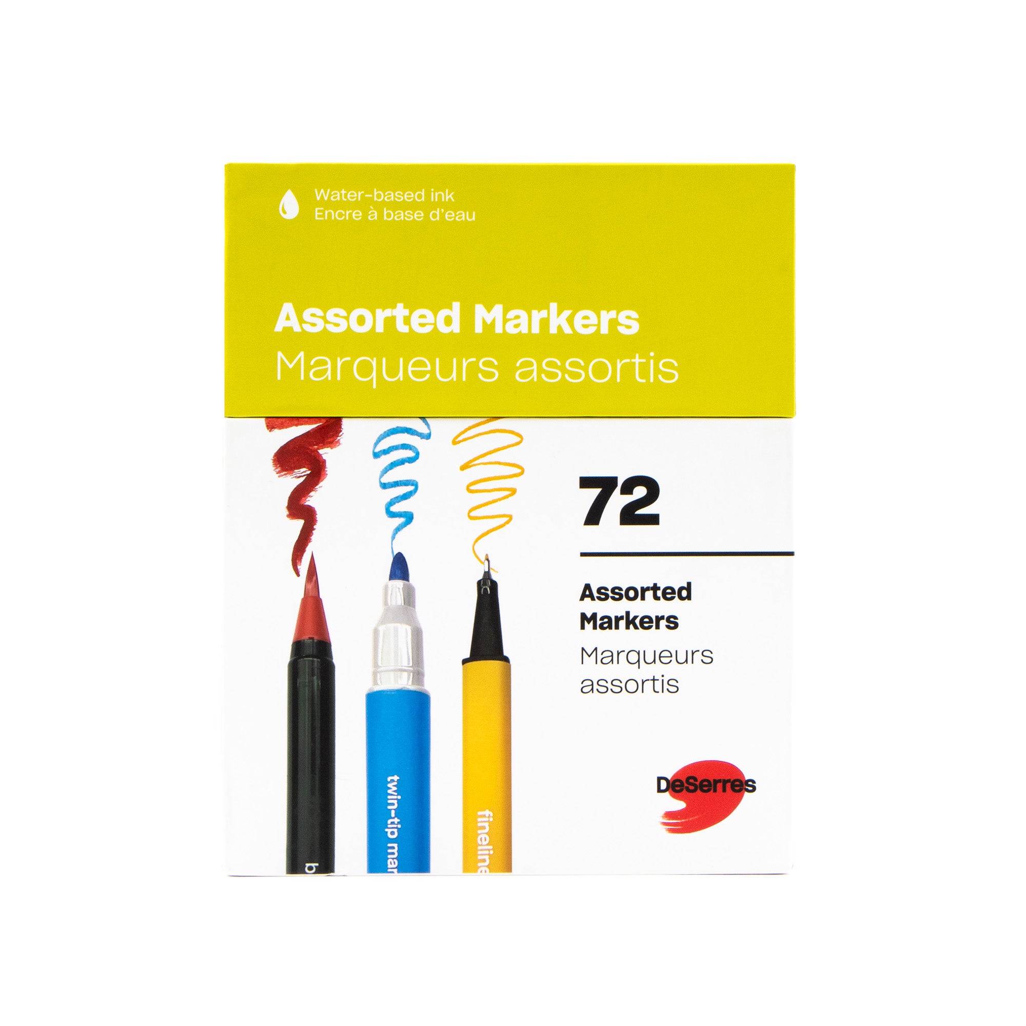 72-Piece Marker Set - Vibrant Assorted Colors for Artists, Students & DIY Craft Projects - Perfect for Drawing, Coloring & Creative Designs