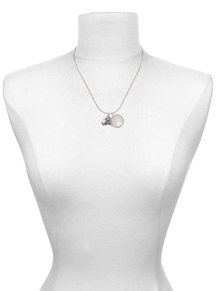 Delight Jewelry Sterling Silver Sitting Bunny with Easter Egg Pendant - Mother's Day Locket Necklace 18