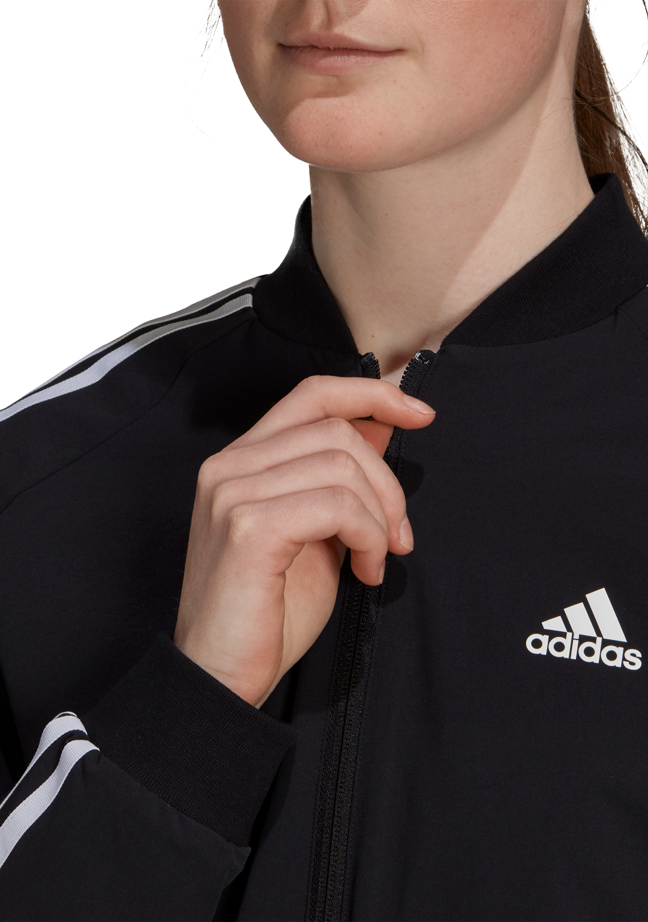 Adidas Women's Essentials 3-Stripes Track Jacket GS1352 - Lightweight Running & Gym Workout Hoodie for Casual Wear & Sports Activities