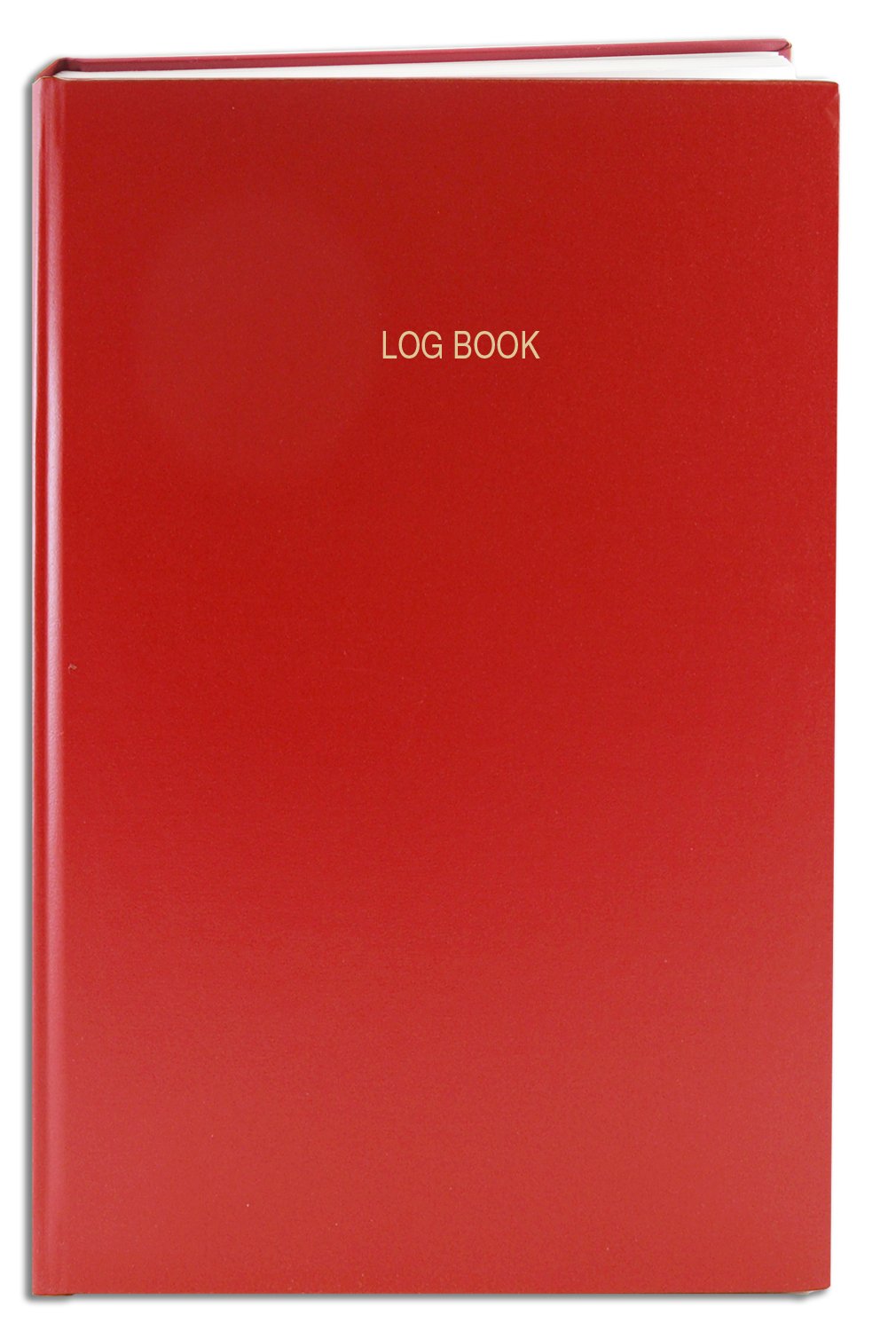 BookFactory Red 3-Column Log Book - 120 Page Hardbound Notebook for Business, Inventory & Project Tracking | 8.8 x 13.5 Inches with Durable Sewn Binding | Ideal for Office, Warehouse & Home Organization