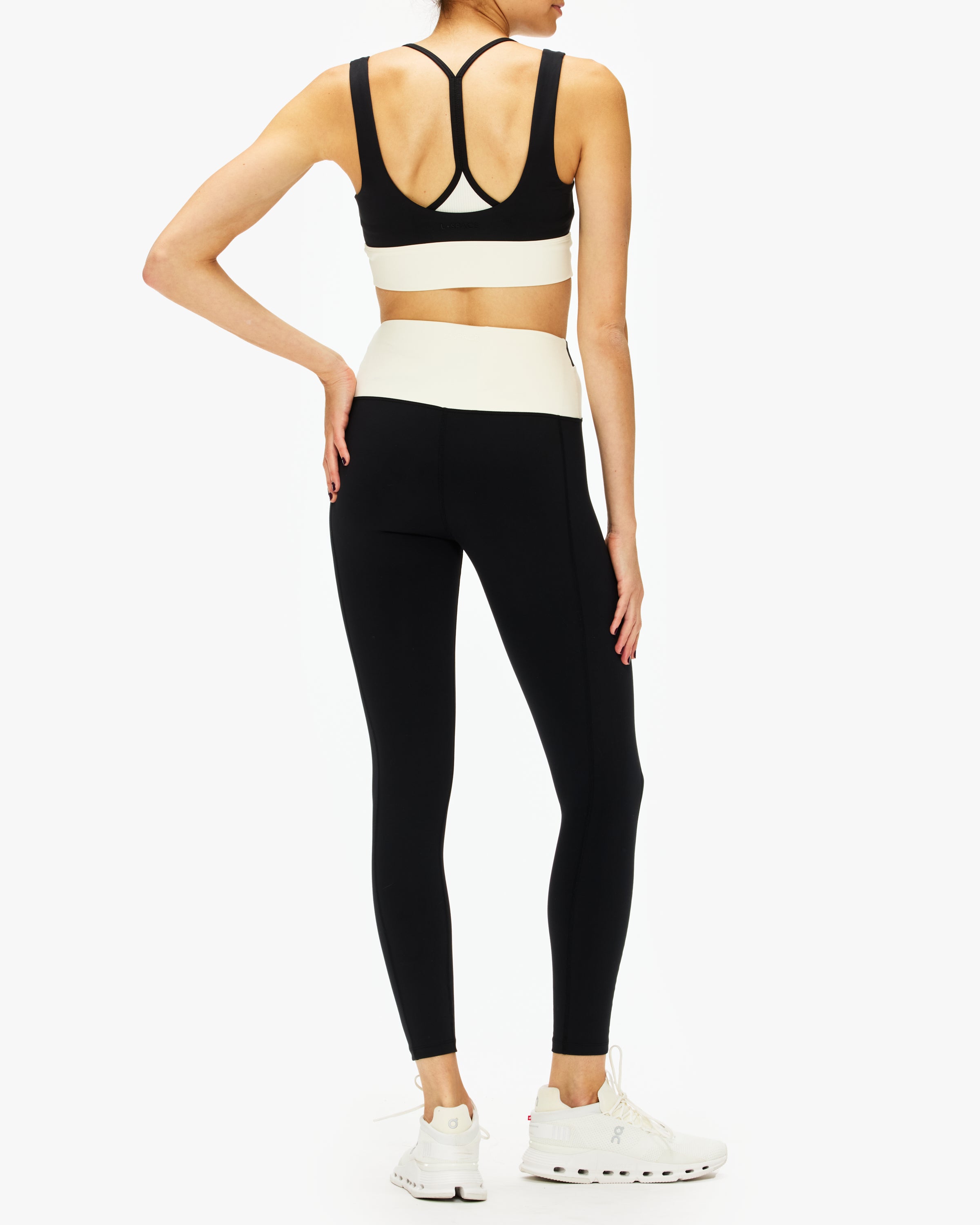 LSpace Division High Waist Yoga Leggings for Women - Tummy Control Workout Pants - Comfortable & Stretchy for Gym, Running, Pilates & Lounge Wear