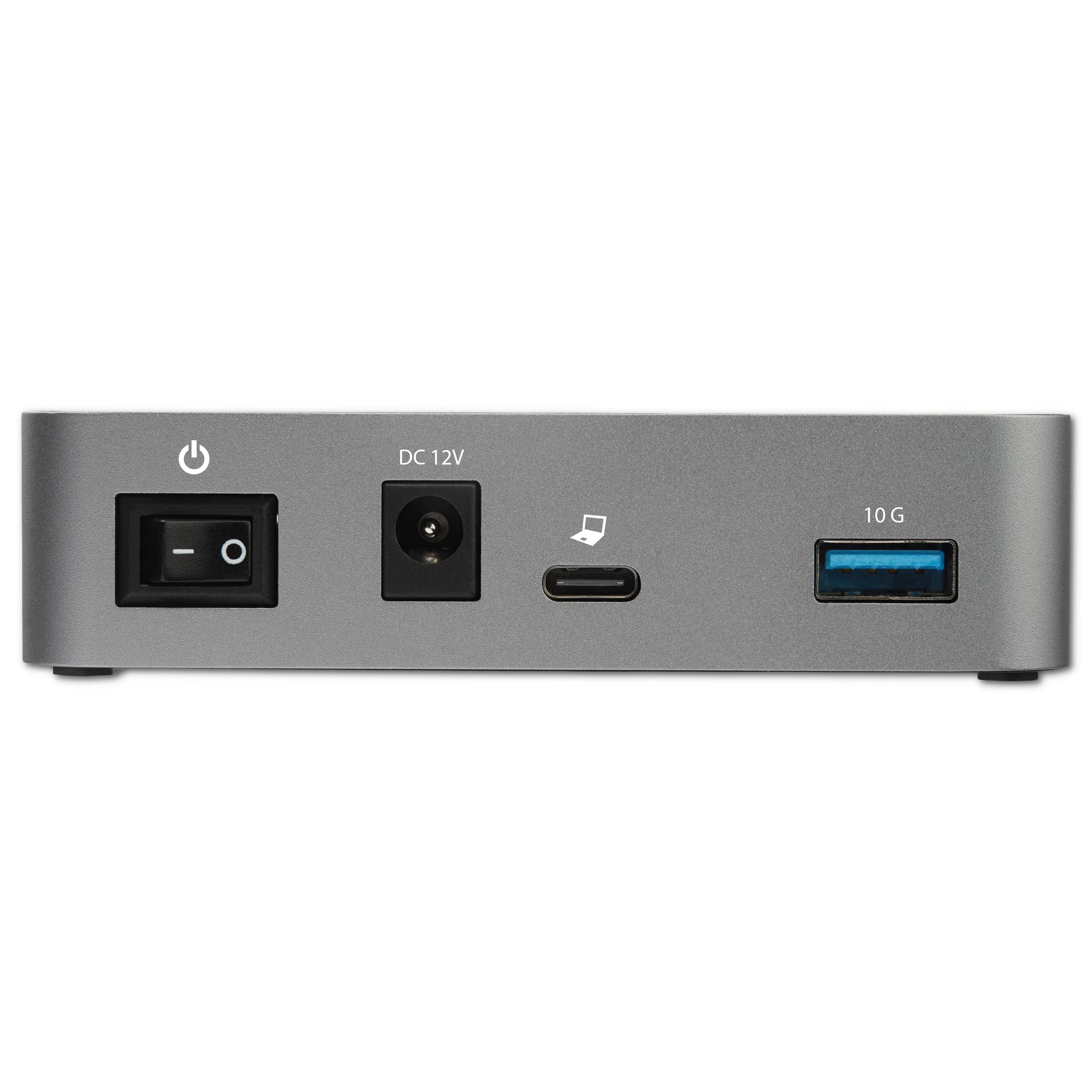 StarTech.com 4-Port USB C Hub with 3 USB-A & 1 USB-C Ports - 10Gbps USB 3.1 Gen 2 High Speed Data Transfer - Includes Universal Power Adapter - Perfect for Laptop, Desktop & Workspace Connectivity (HB31C3A1CS)