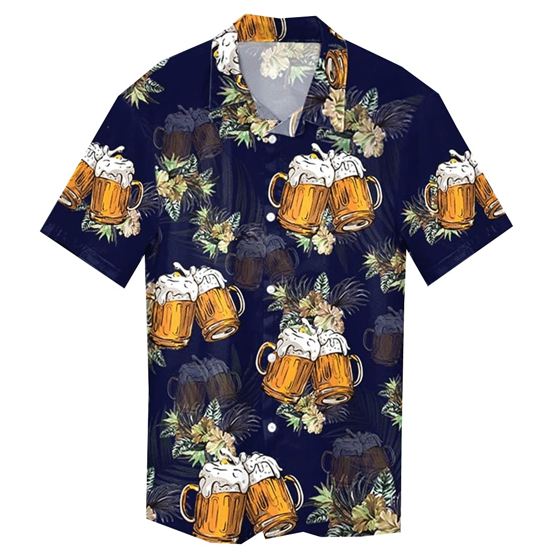 Men's Hawaiian Shirts - Tropical Party Button Down Short Sleeve Shirts for Summer Beach Vacation, Luau & Casual Wear | Series 184