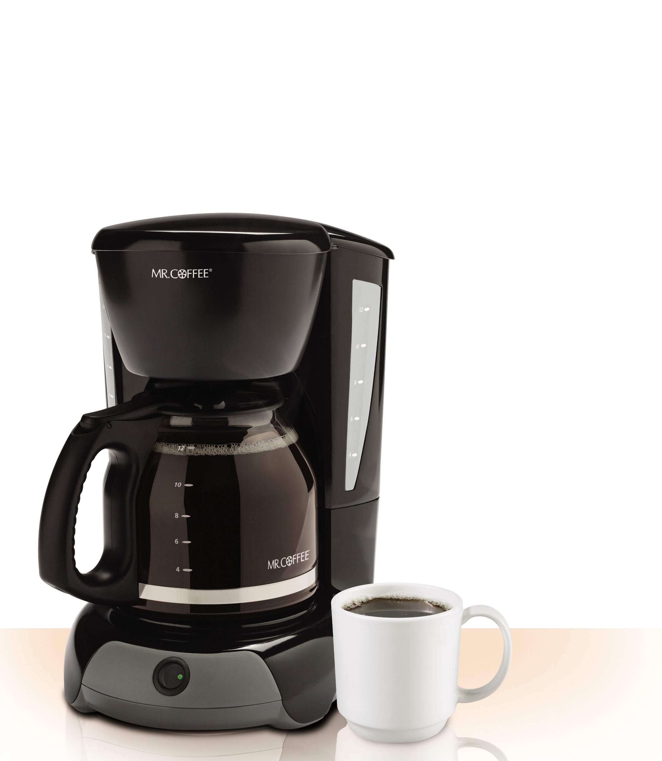 Mr. Coffee 12-Cup Programmable Coffee Maker with Auto Shut-Off - Black - Perfect for Home, Office & Dorm Room Use