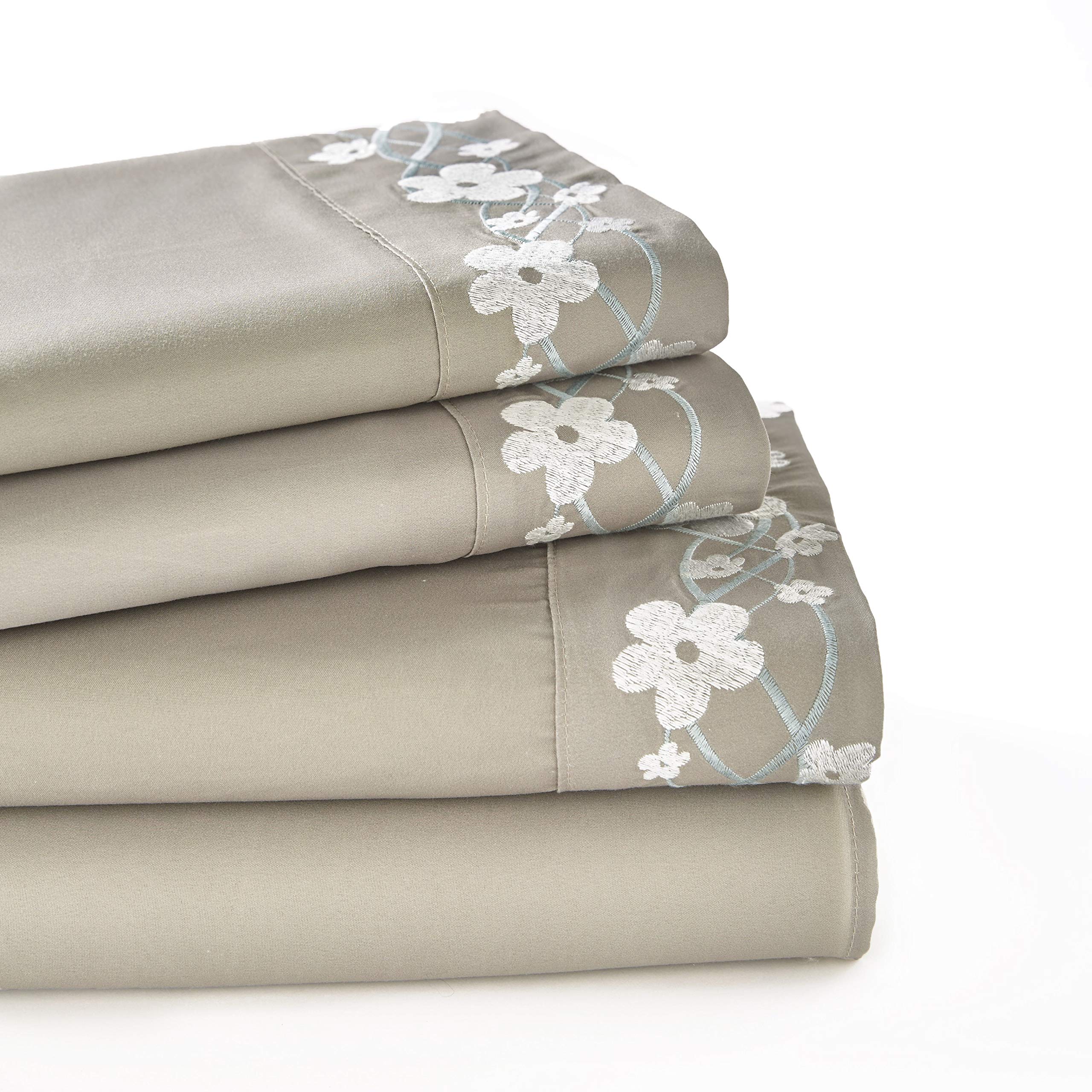 Premium Cherry Blossom Bed Sheets Set with Pillowcases - Twin Size 3-Piece Floral Bedding - Soft Breathable Fabric for Girls Room, Dorm, Guest Bed - Perfect Spring & Summer Bedroom Decor