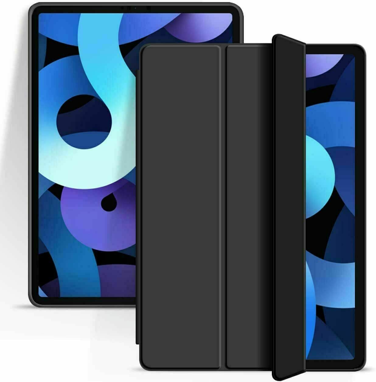 MOBISTAR Magnetic Smart Case for iPad Air 11-inch (6th/5th/4th Gen 2024-2020) - Slim Stand Hard Back Shell Cover with Auto Wake/Sleep | Perfect for Work, Travel & Home Use (Black)