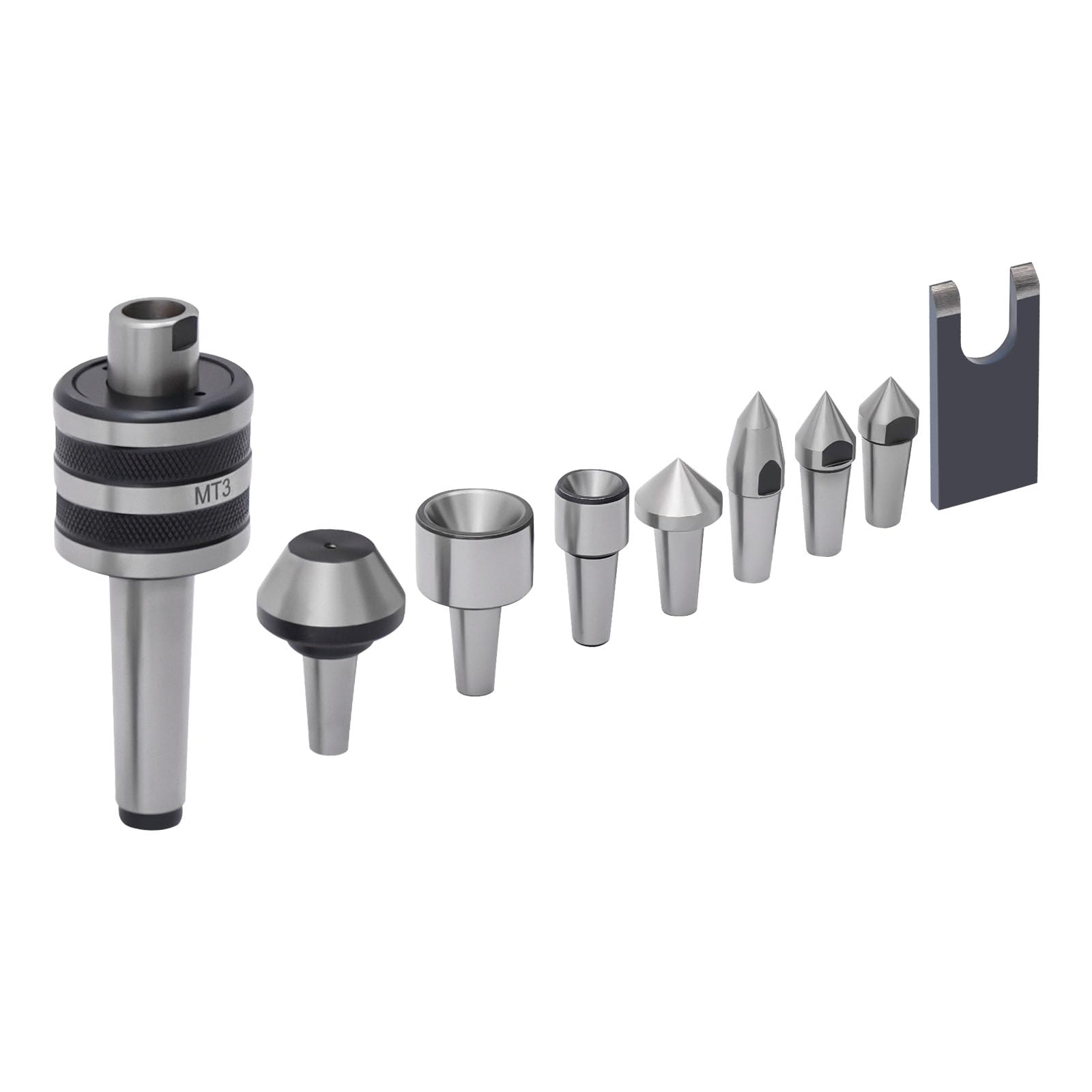 MT3 Live Center Morse Taper - High Precision Rotary Tool for Lathe Turning, Milling & Drilling | Perfect for Metalworking, Woodworking & DIY Projects