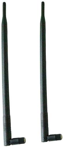 High Gain 9dBi WiFi Antenna with RP-SMA Connector - Compatible with Wireless Routers, USB Adapters, PCIe Cards, IP Cameras & Range Extenders + 2x U.FL to RP-SMA Pigtail Cables | Boost WiFi Signal for Home Office, Gaming & Smart Devices