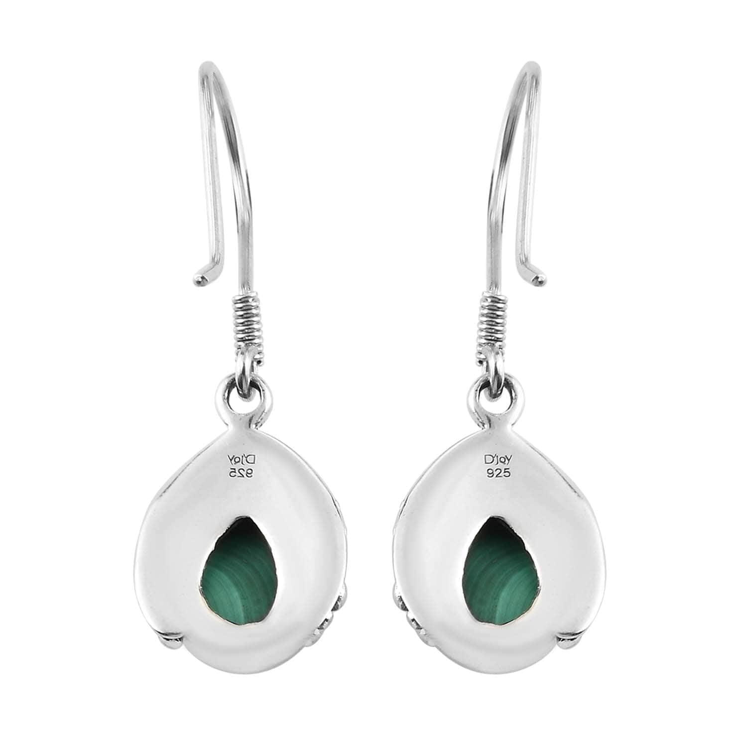 925 Sterling Silver Green Malachite Drop Dangle Earrings for Women | Handmade Gemstone Jewelry | Birthday Gift for Her | Perfect for Parties, Weddings & Special Occasions