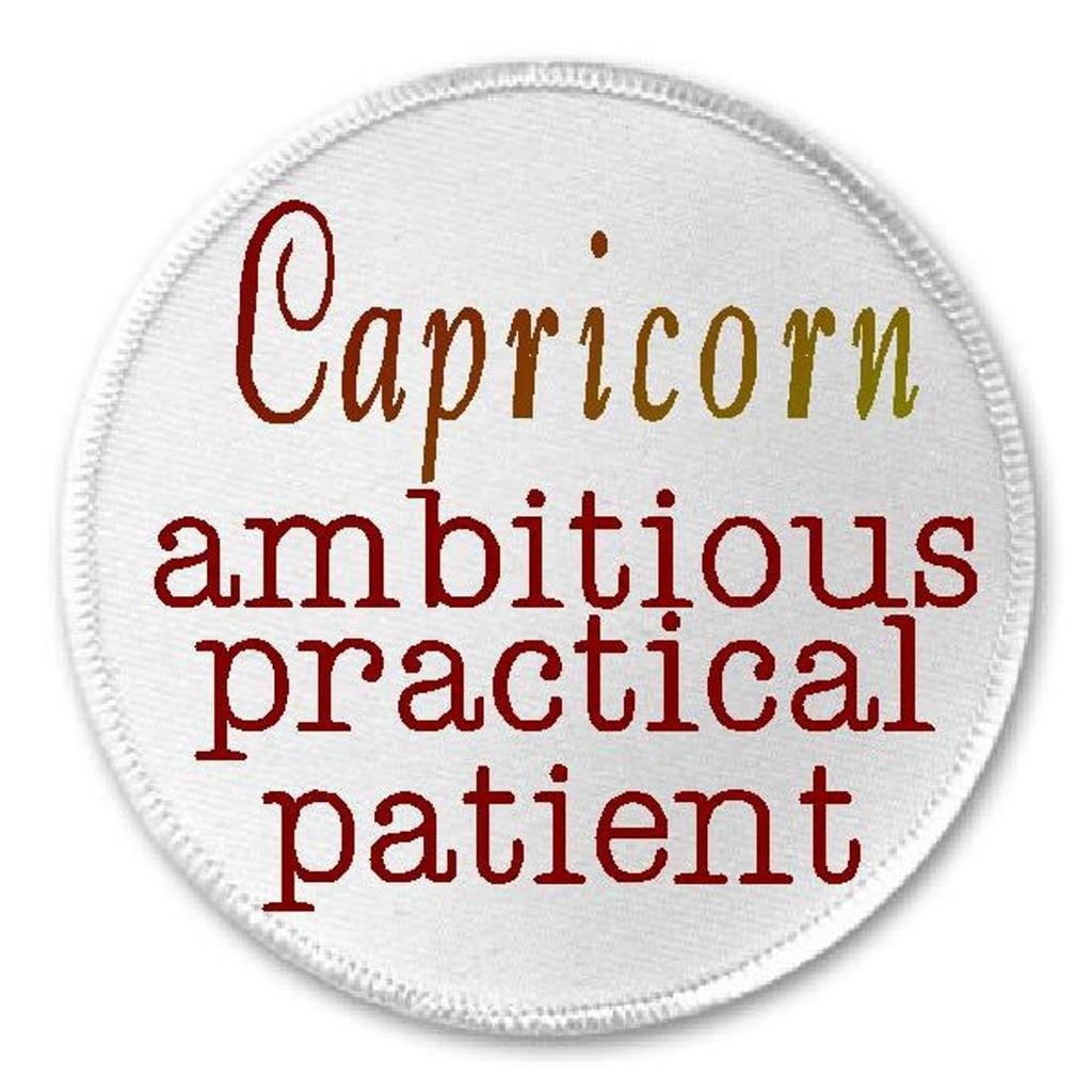 Capricorn Zodiac Sign - 3 Inch Iron On or Sew On Patch for Astrology Lovers - Perfect for Jackets, Backpacks & DIY Crafts