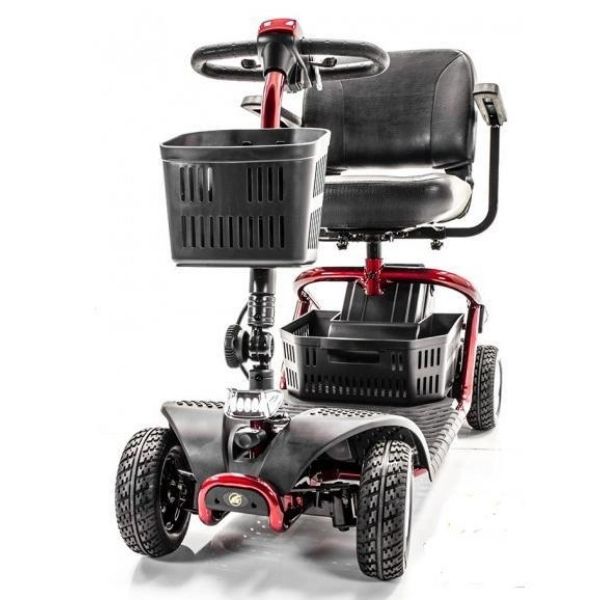Golden Technologies LiteRider 4 Wheel Mobility Scooter GL141 - Lightweight Foldable Electric Scooter for Adults & Seniors - Indoor & Outdoor Use for Shopping, Travel, and Daily Mobility