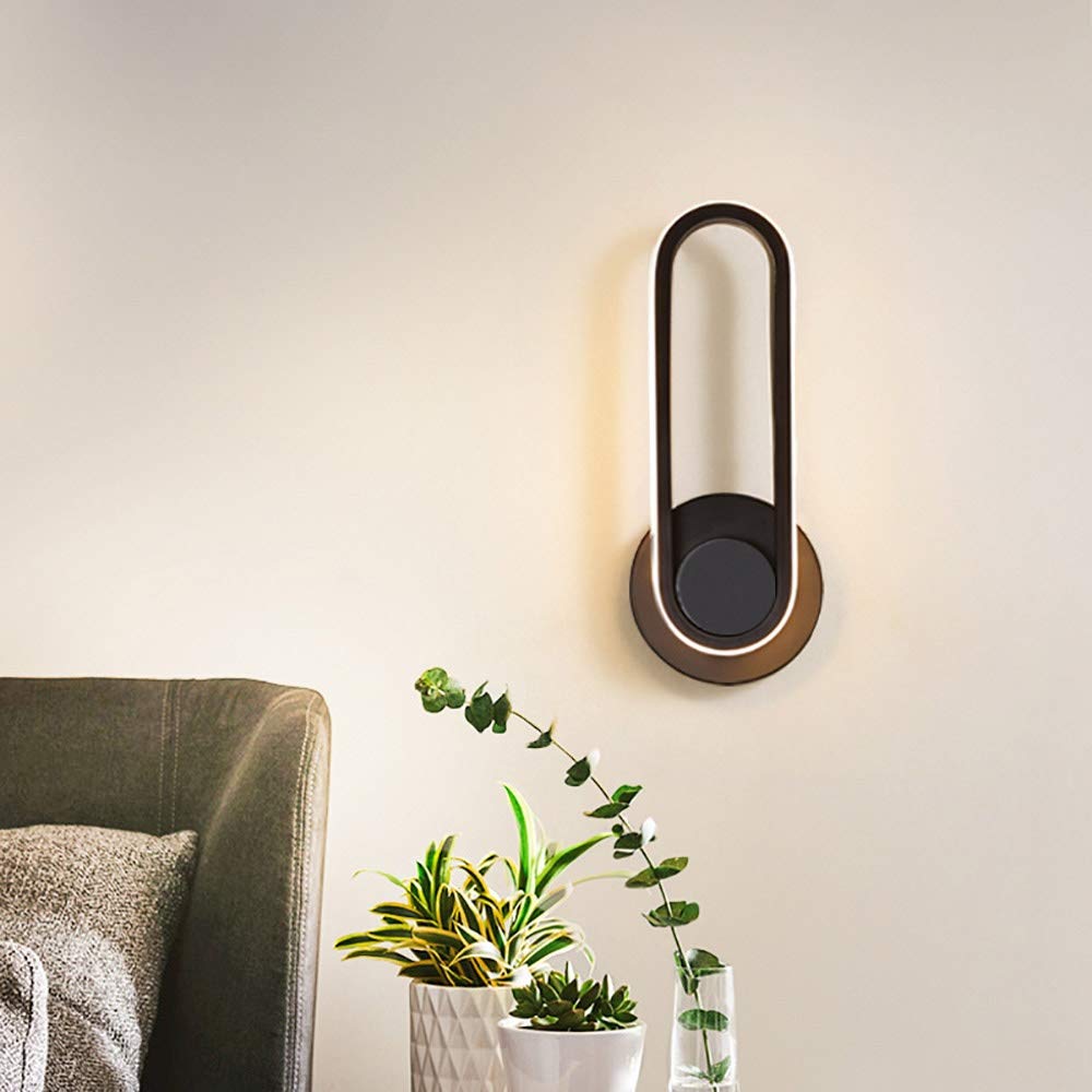 12W LED Wall Light - 330° Rotating Modern Minimalist Wall Lamp for Bedroom, Bathroom, Hallway | Dimmable Reading Light for Home, Office, Cafe & Retail Spaces