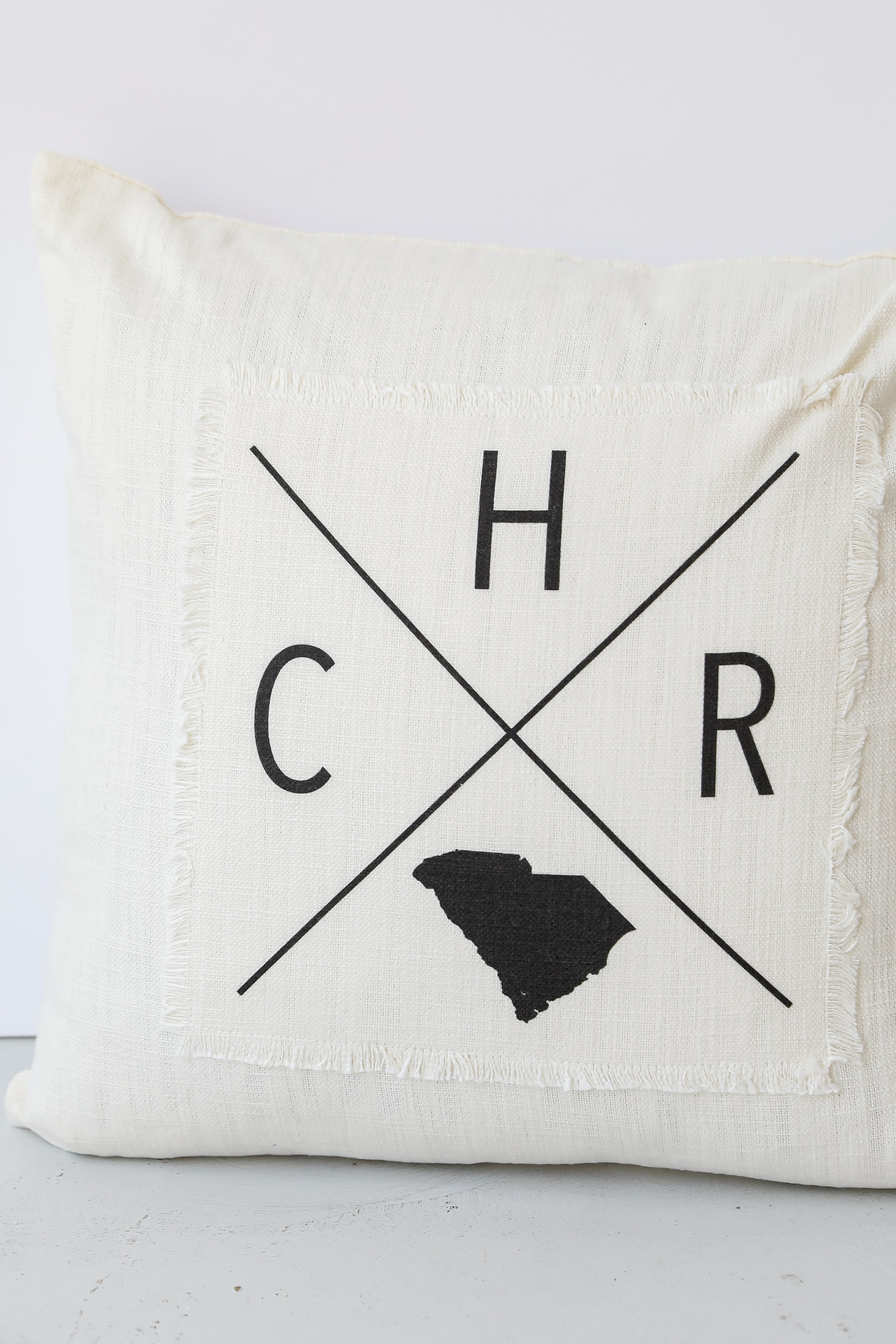 Charleston Cross Decorative Throw Pillow - Elegant Home Decor for Sofa, Bed & Living Room - Perfect for Farmhouse, Rustic & Coastal Style Interiors