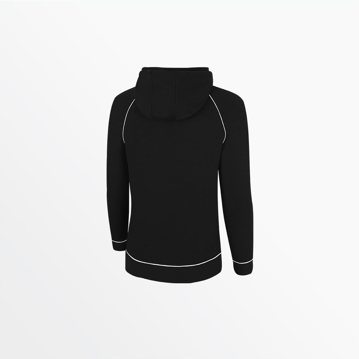 Women's Empire Pullover Hoodie with Piping - Cozy Fleece Sweatshirt for Casual Wear & Lounge Outfits | Trendy Streetwear & Athleisure Fashion