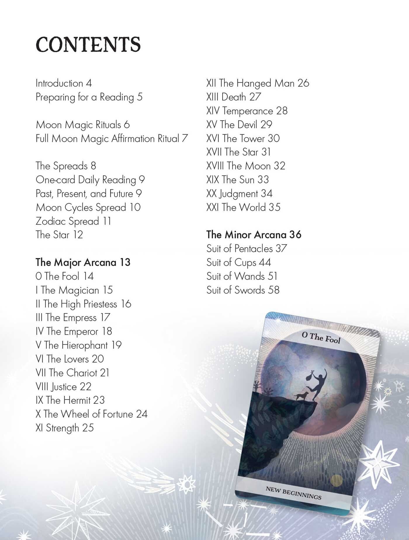 Moon & Stars Tarot Deck - 78-Card Mystical Divination Set with Guidebook | Perfect for Beginners & Professional Readers | Use for Personal Growth, Spiritual Guidance & Party Entertainment